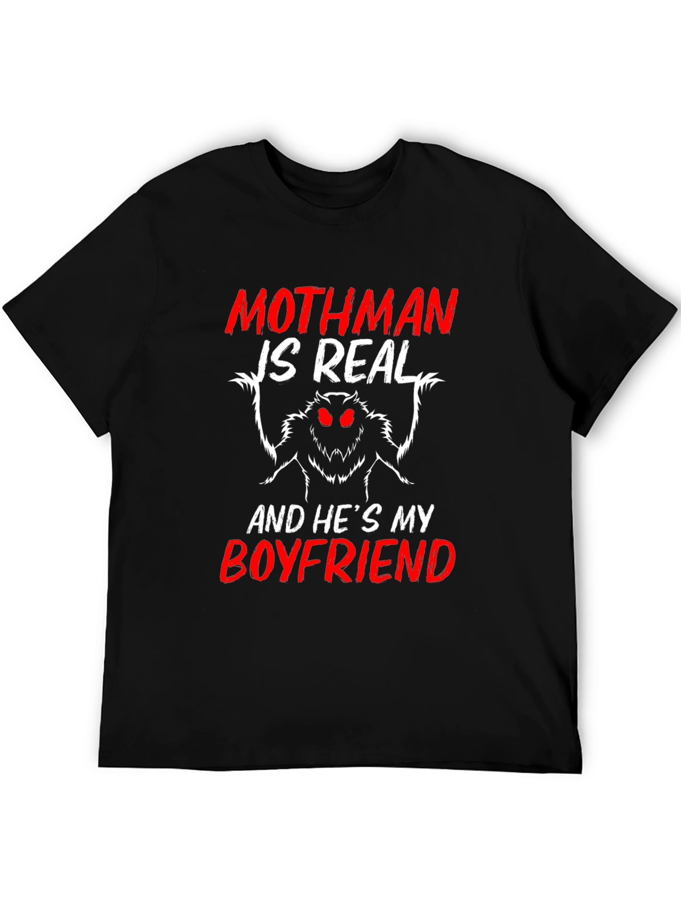 Mothman Boyfriend Graphic Tee - Cryptid Lover Shirt - 5