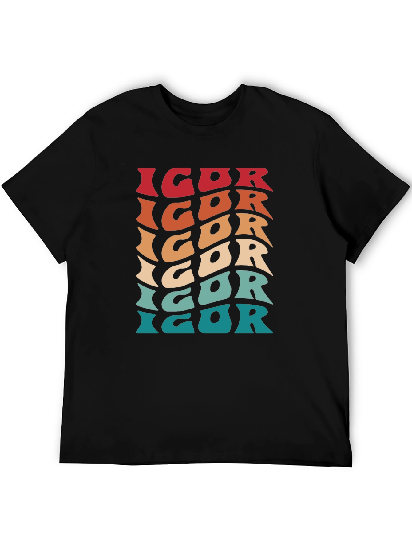 Black Retro IGOR T-Shirt - Vintage Style Graphic Tee view 5