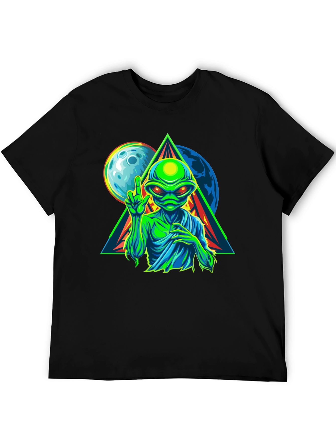 Alien Graphic T-Shirt - Peace Among Worlds! - 5