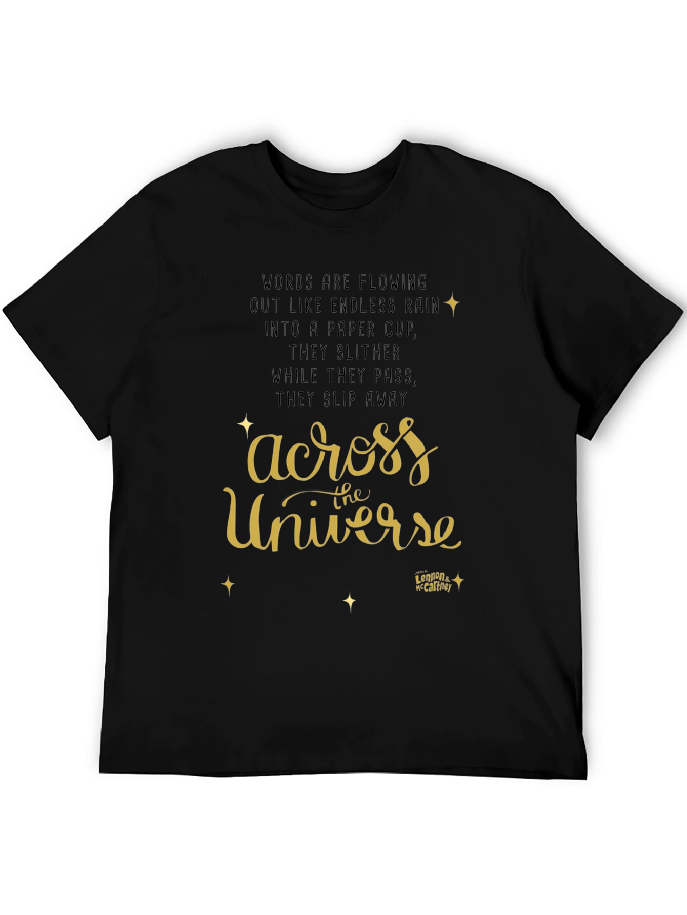 Black Across The Universe Graphic T-Shirt view 5