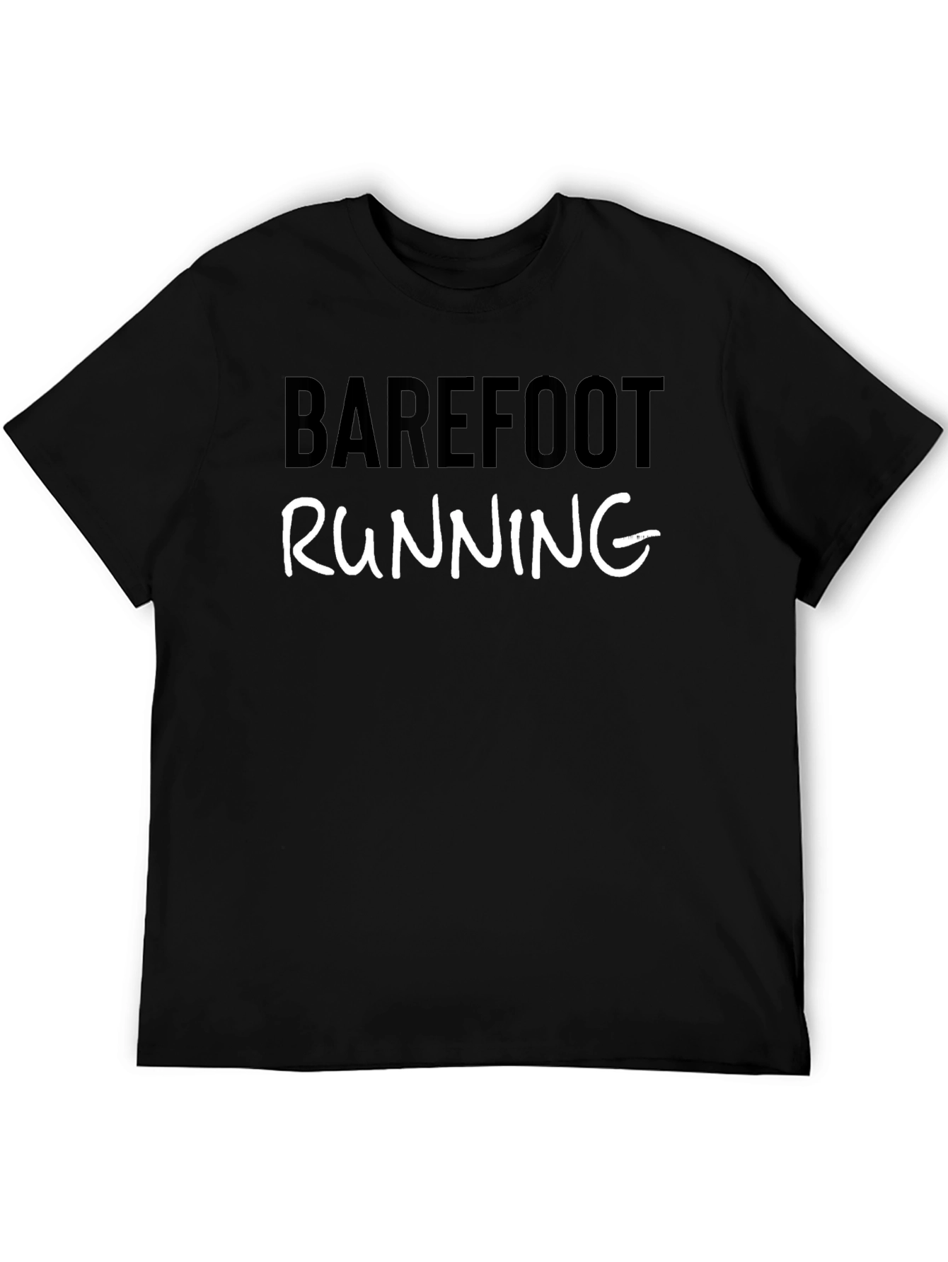 Black Barefoot Running Black Tee view 5