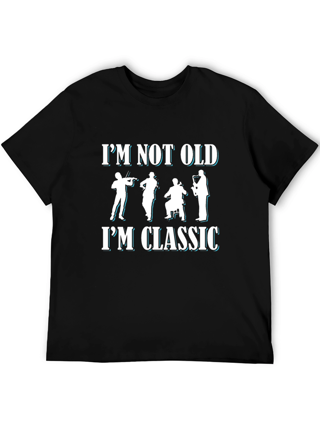 Black I'm Not Old, I'm Classic Music T-Shirt view 5