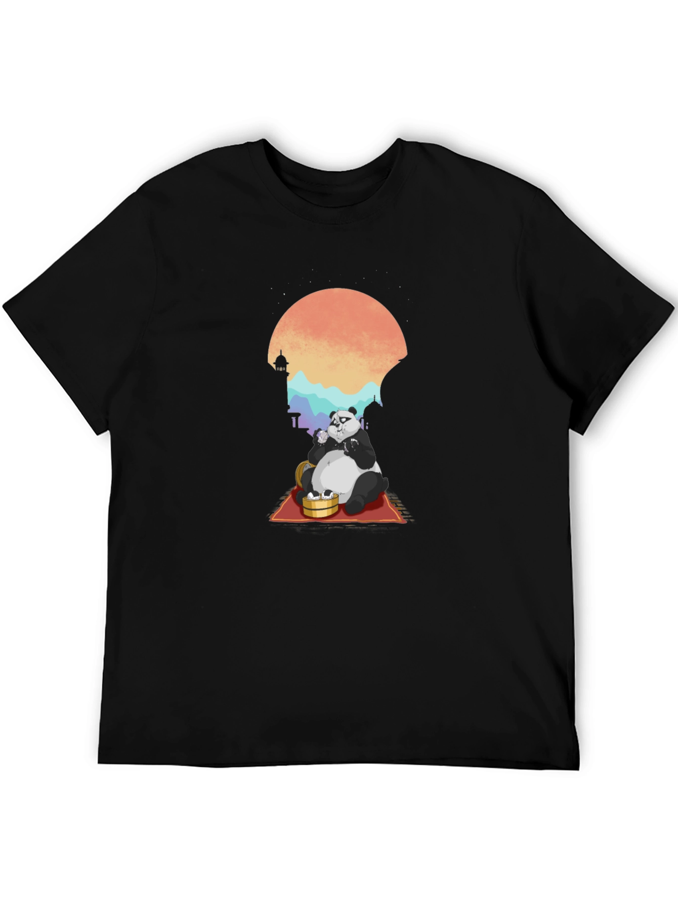 Black Panda Dumpling T-Shirt view 5
