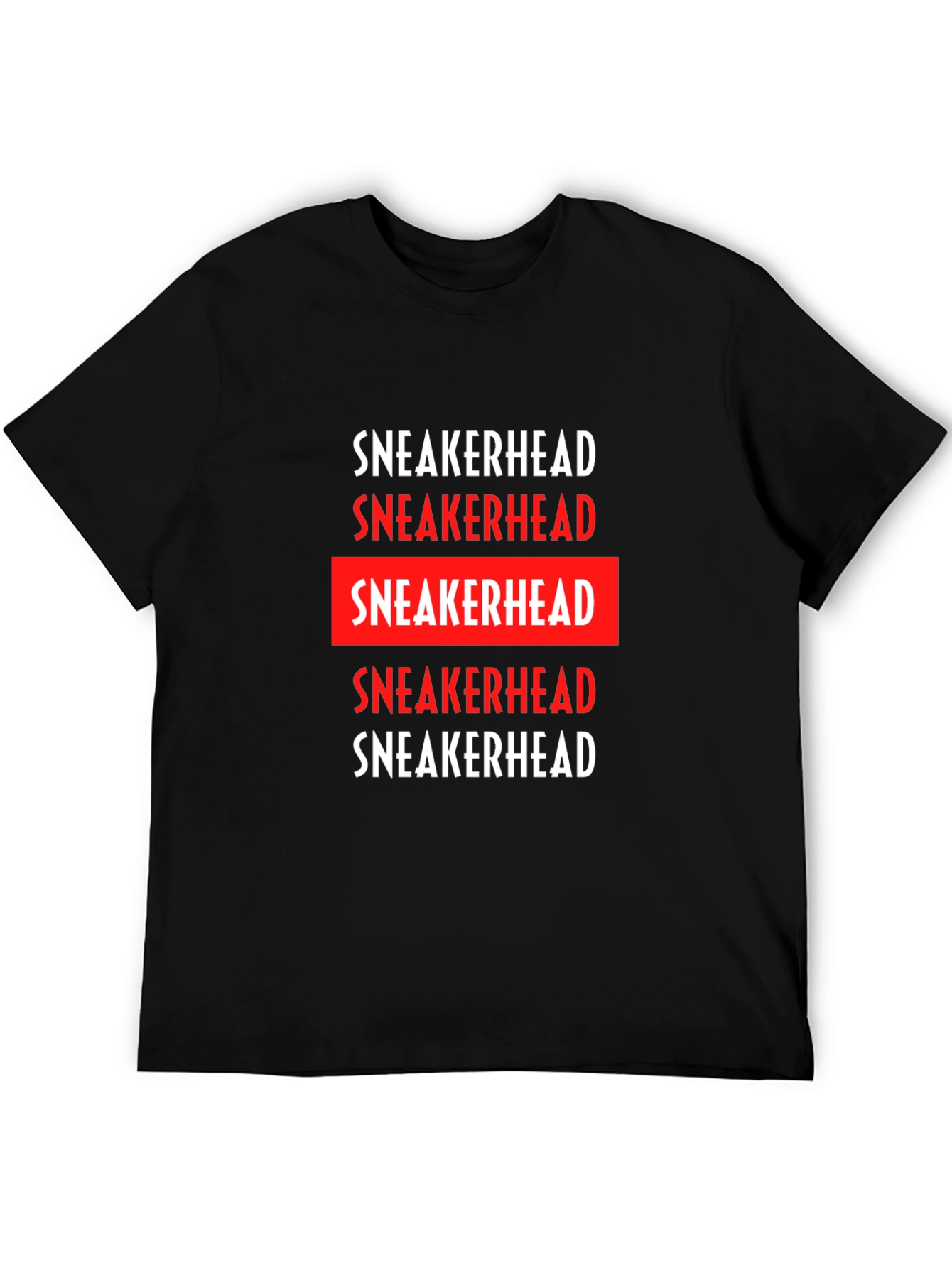 Black Sneakerhead Graphic Tee - Black Cotton Crew Neck view 5