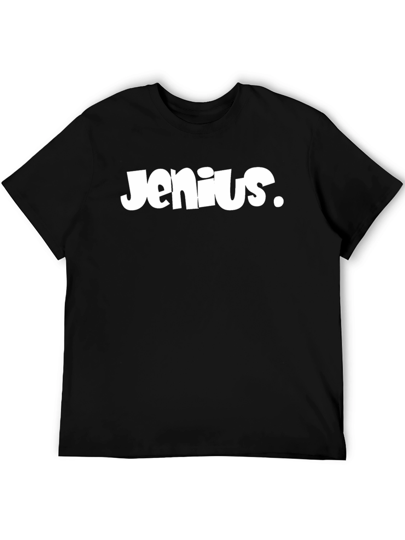 Black Jenius Graphic Tee - Black Cotton Blend view 5