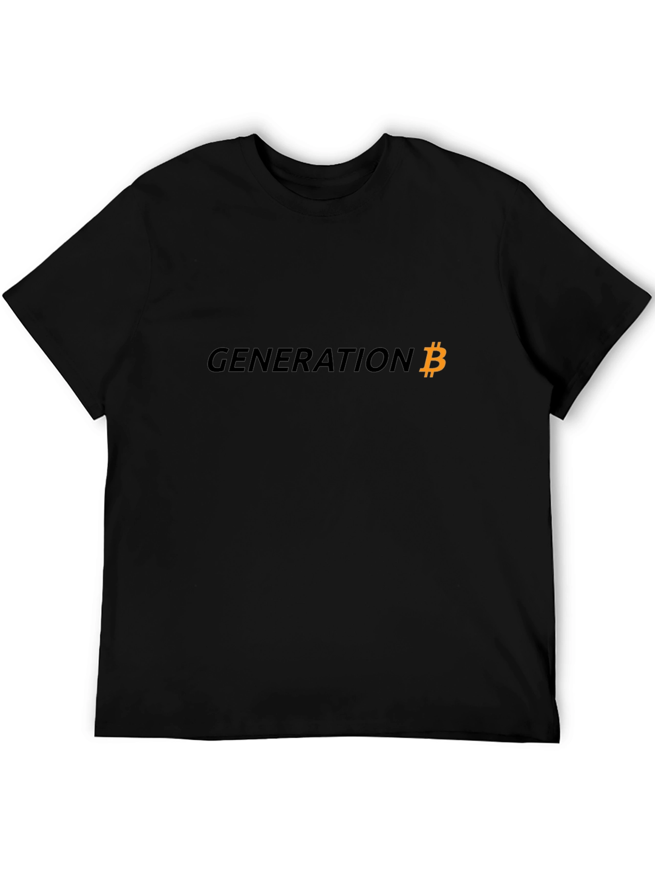 Black Generation Bitcoin Black Graphic Tee view 5