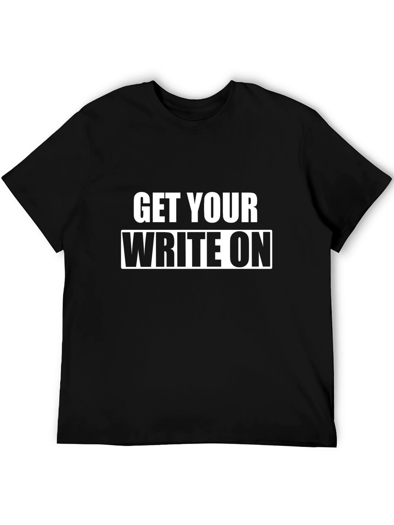 Black Get Your Write On T-Shirt - Black view 5