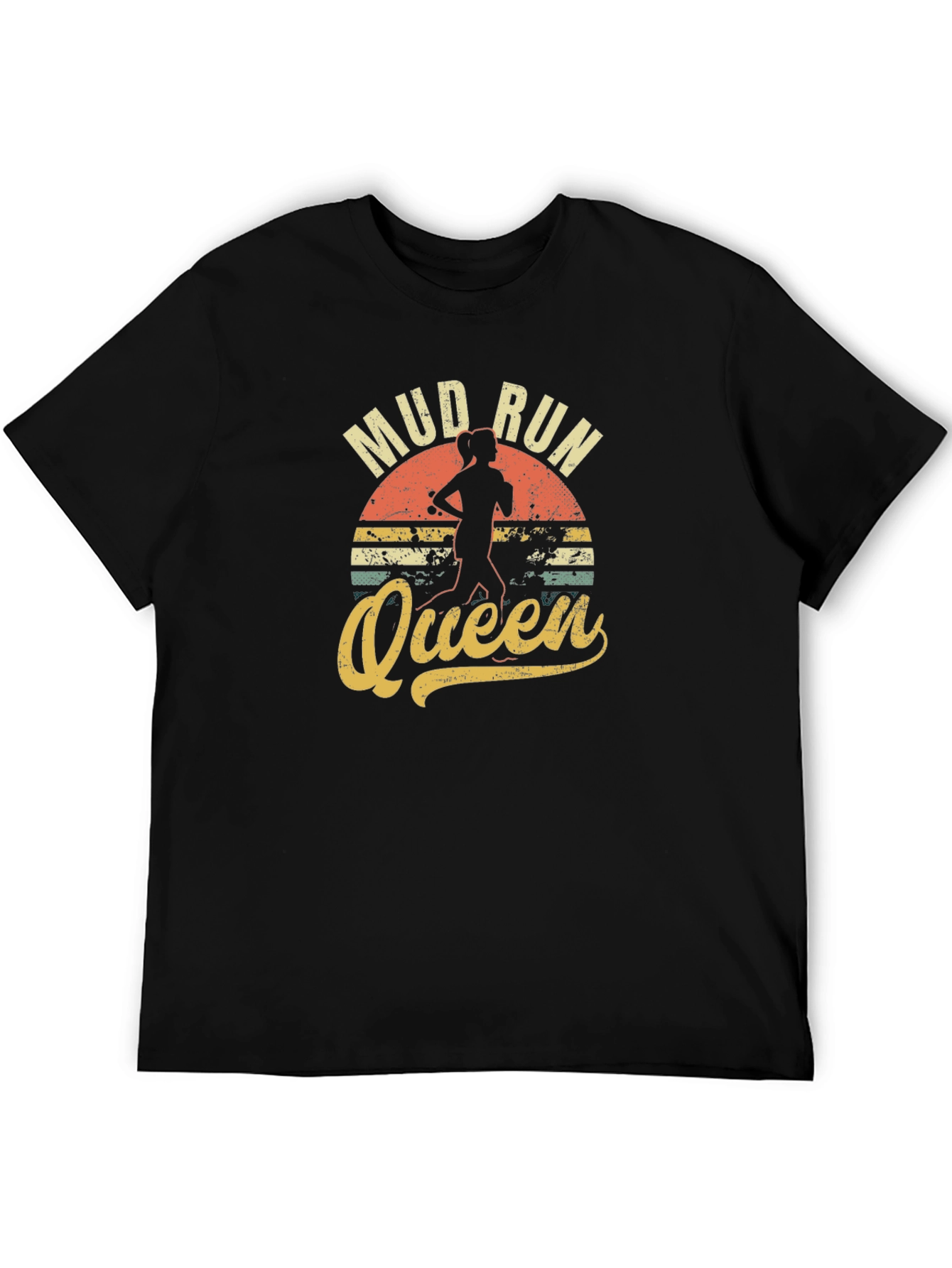 Black Mud Run Queen Graphic T-Shirt view 5
