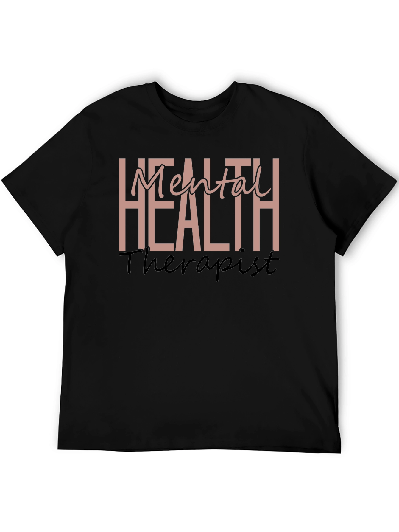 Black Mental Health Therapist Graphic Tee view 5