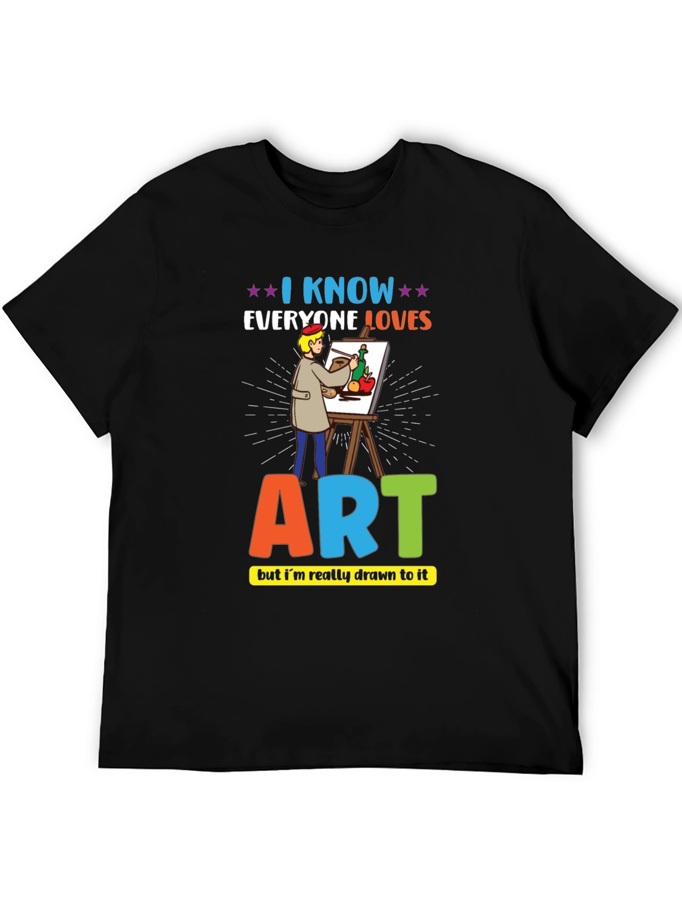 Black Artist Graphic T-Shirt - Art Lover Tee view 5