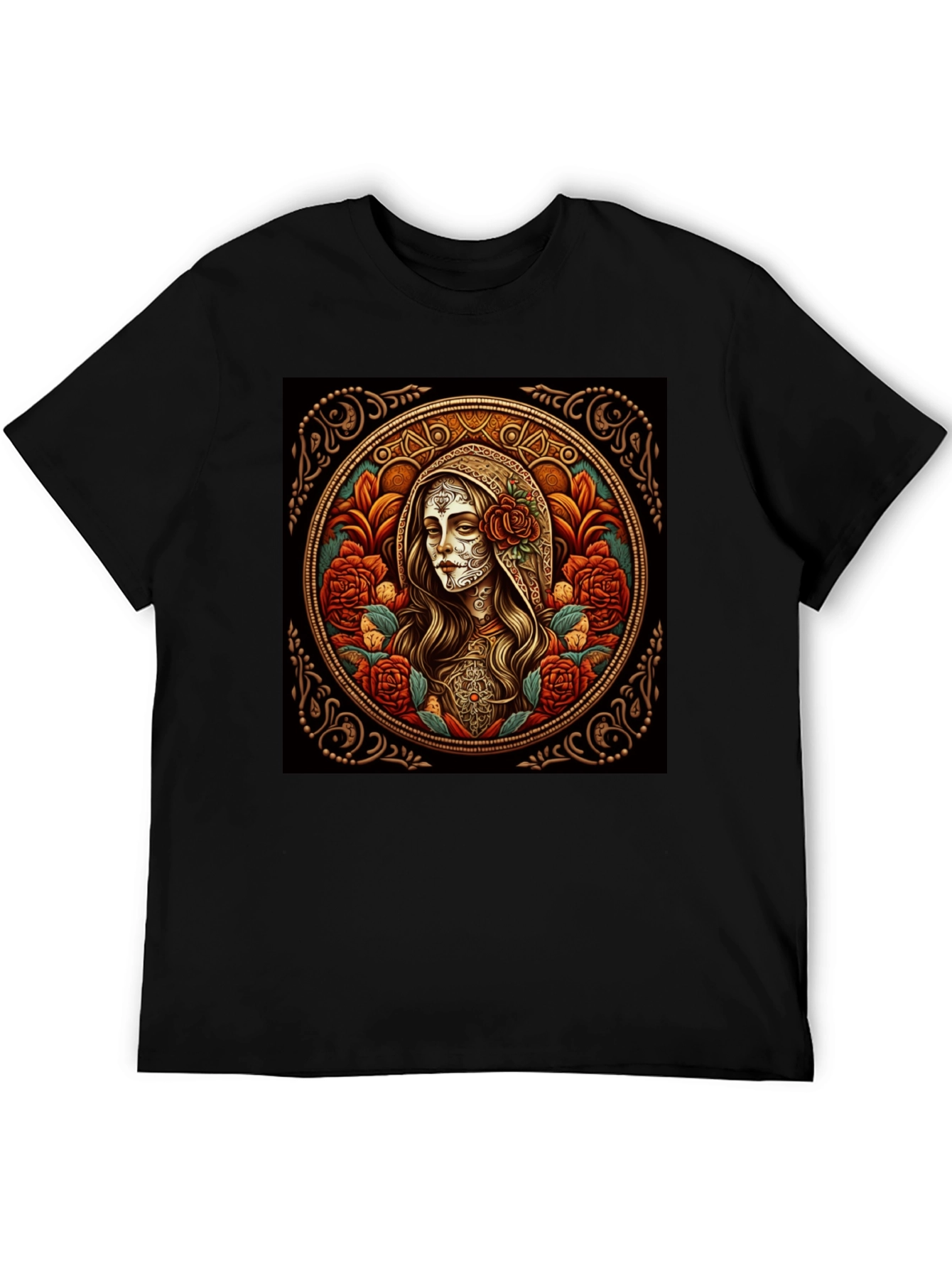 Black Day of the Dead T-Shirt view 5