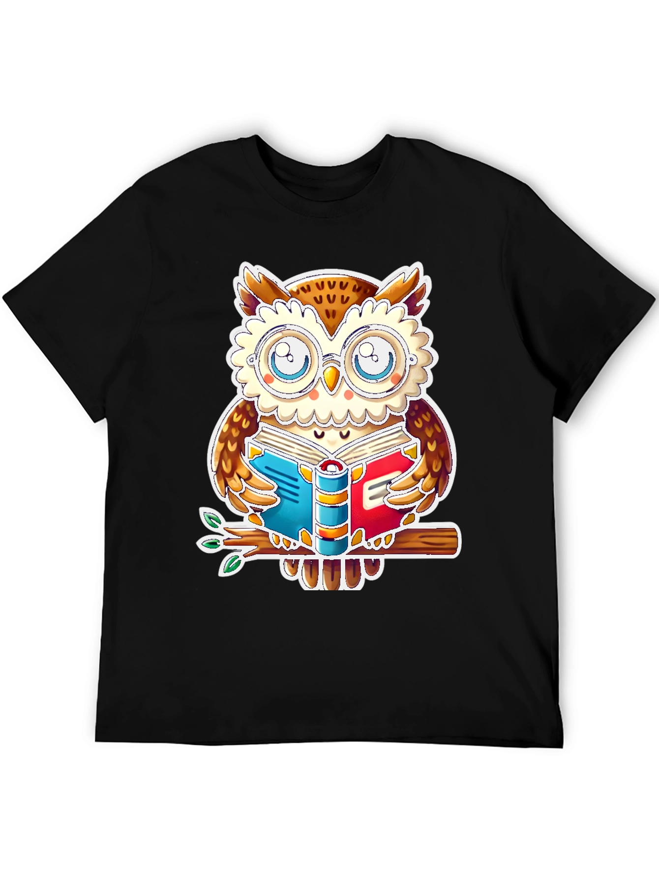 Black Bookish Owl T-Shirt - Study In Style! view 5