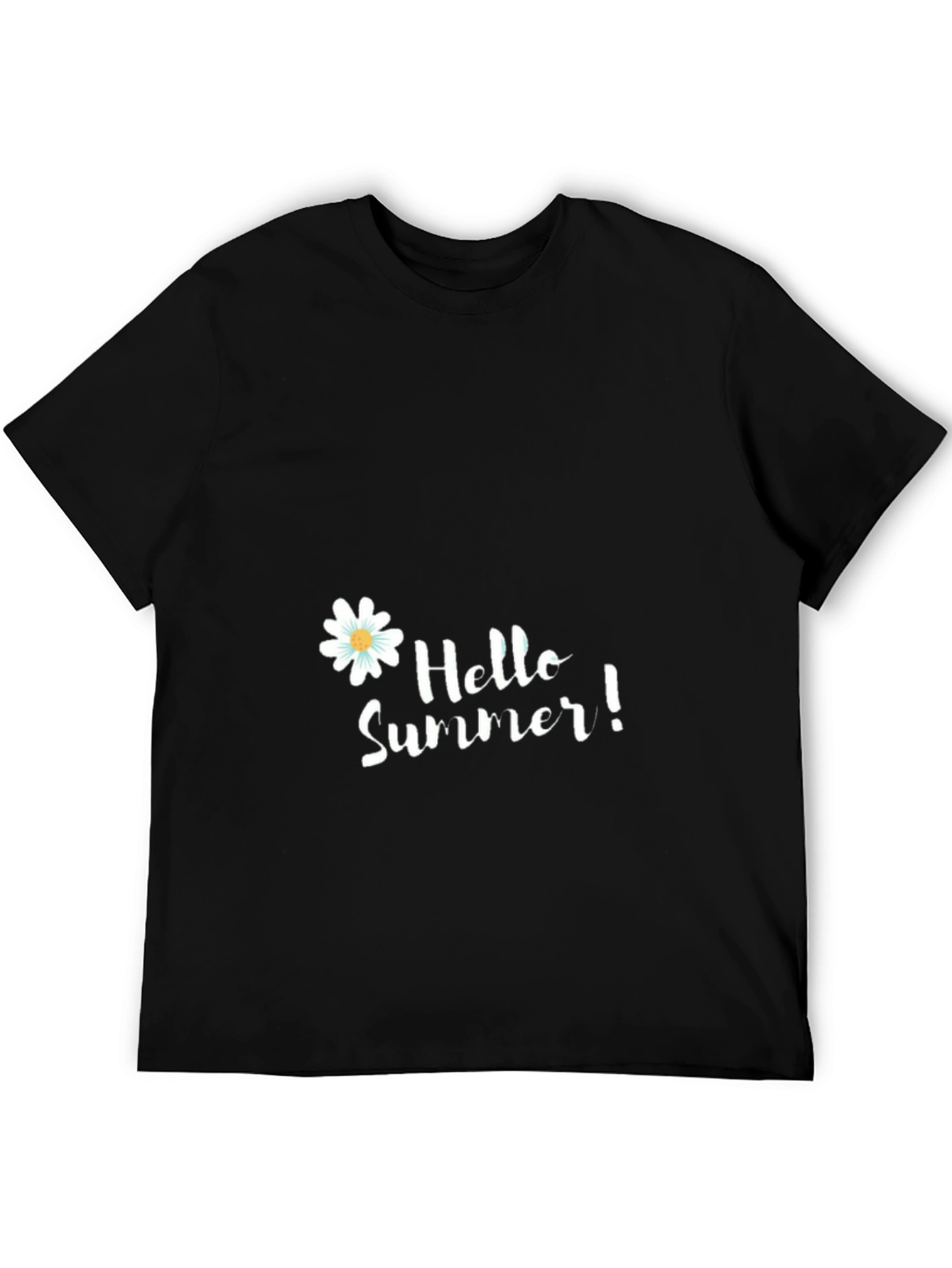 Black Hello Summer Black T-Shirt view 5