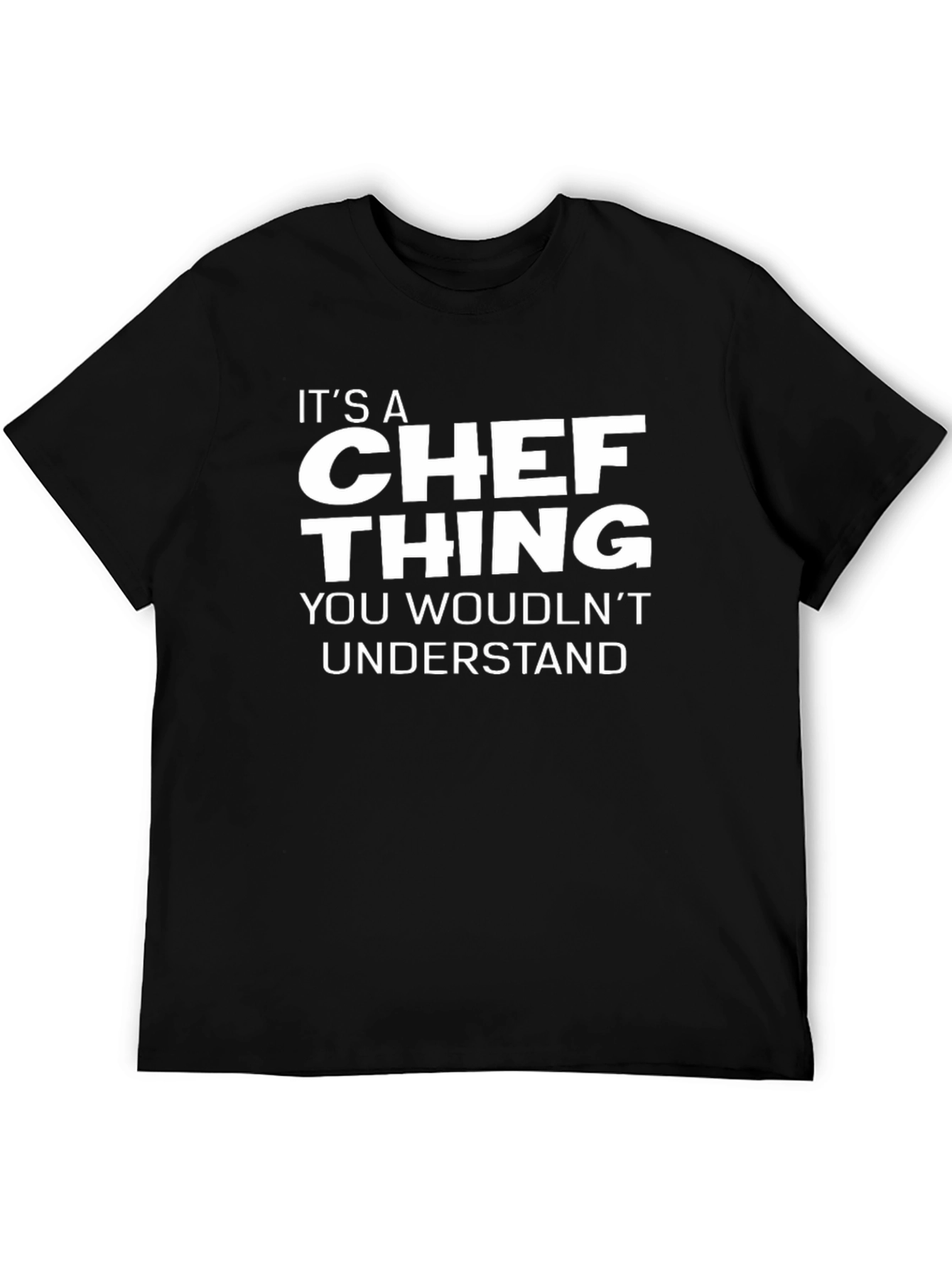 Black It's A Chef Thing T-Shirt - Black view 5