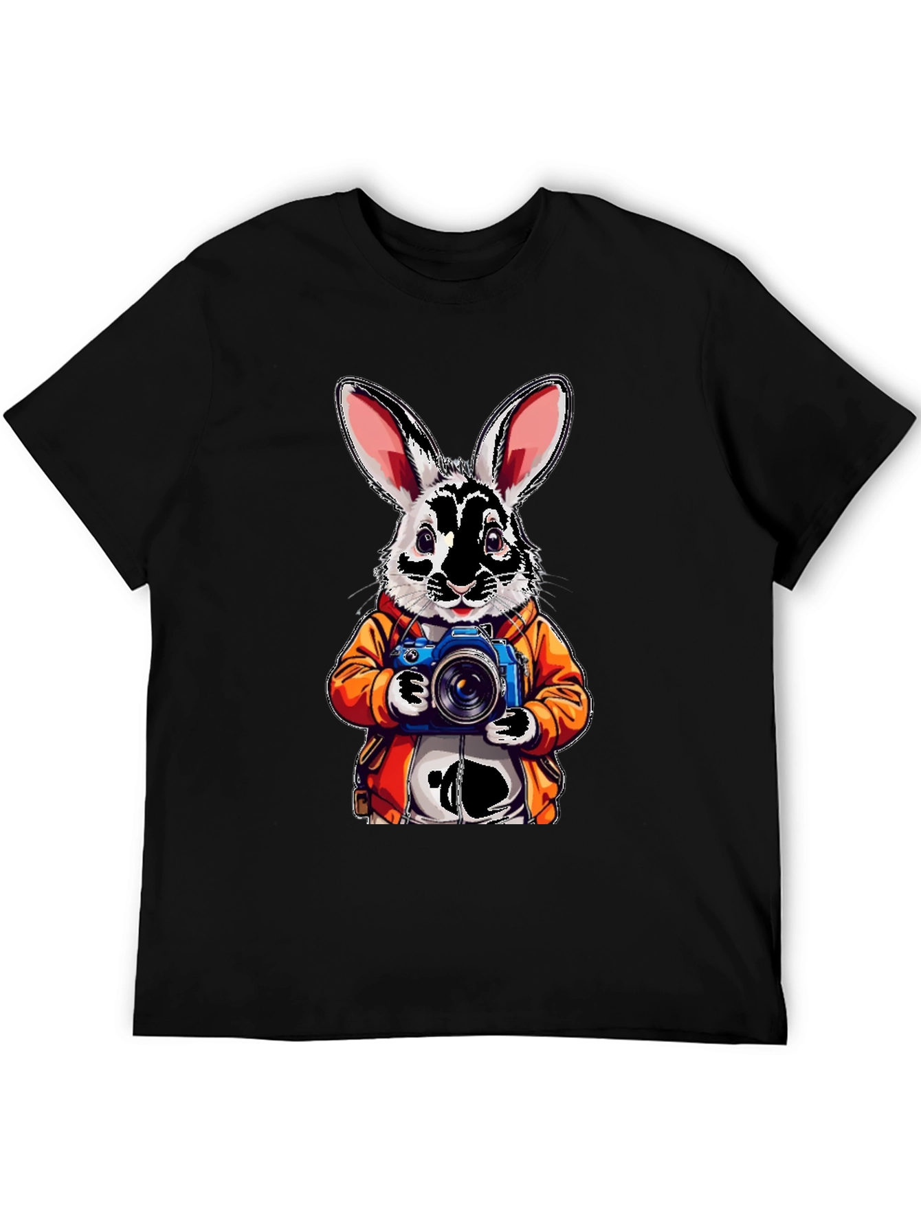 Black Rabbit Photographer Graphic Tee view 5