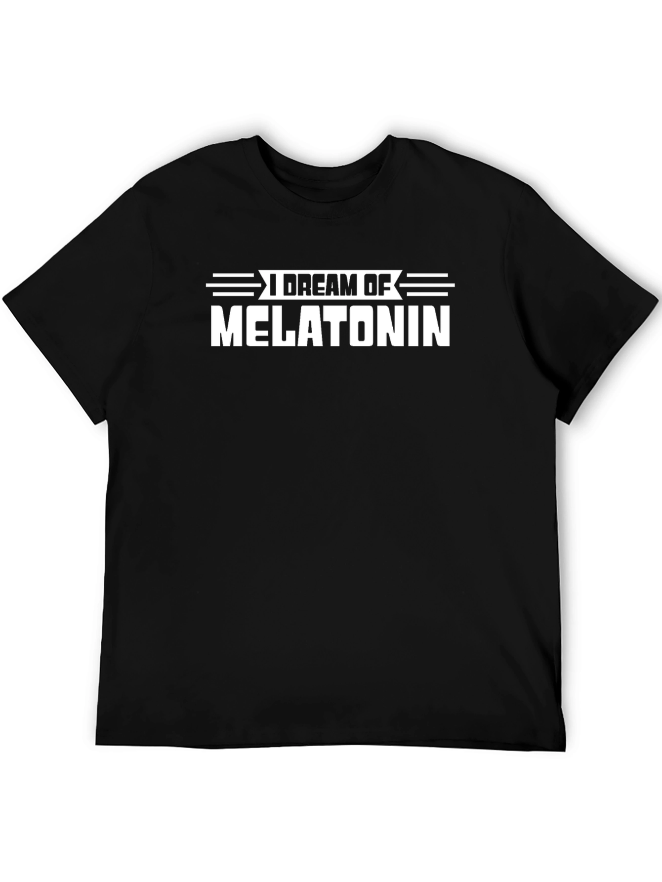 Black I Dream of Melatonin Graphic Tee - Black view 5