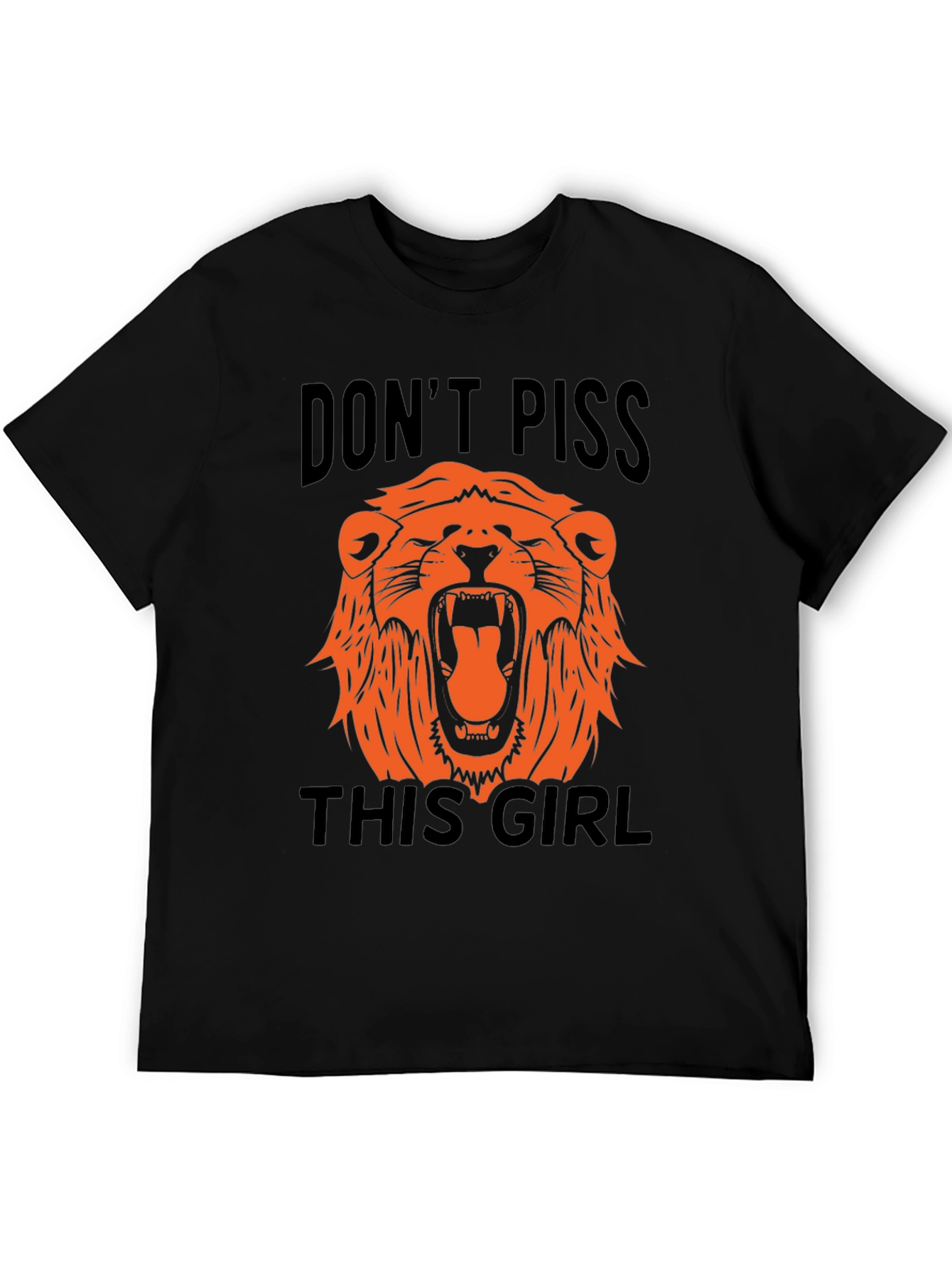 Black Don't Piss This Girl Black Graphic Tee view 5