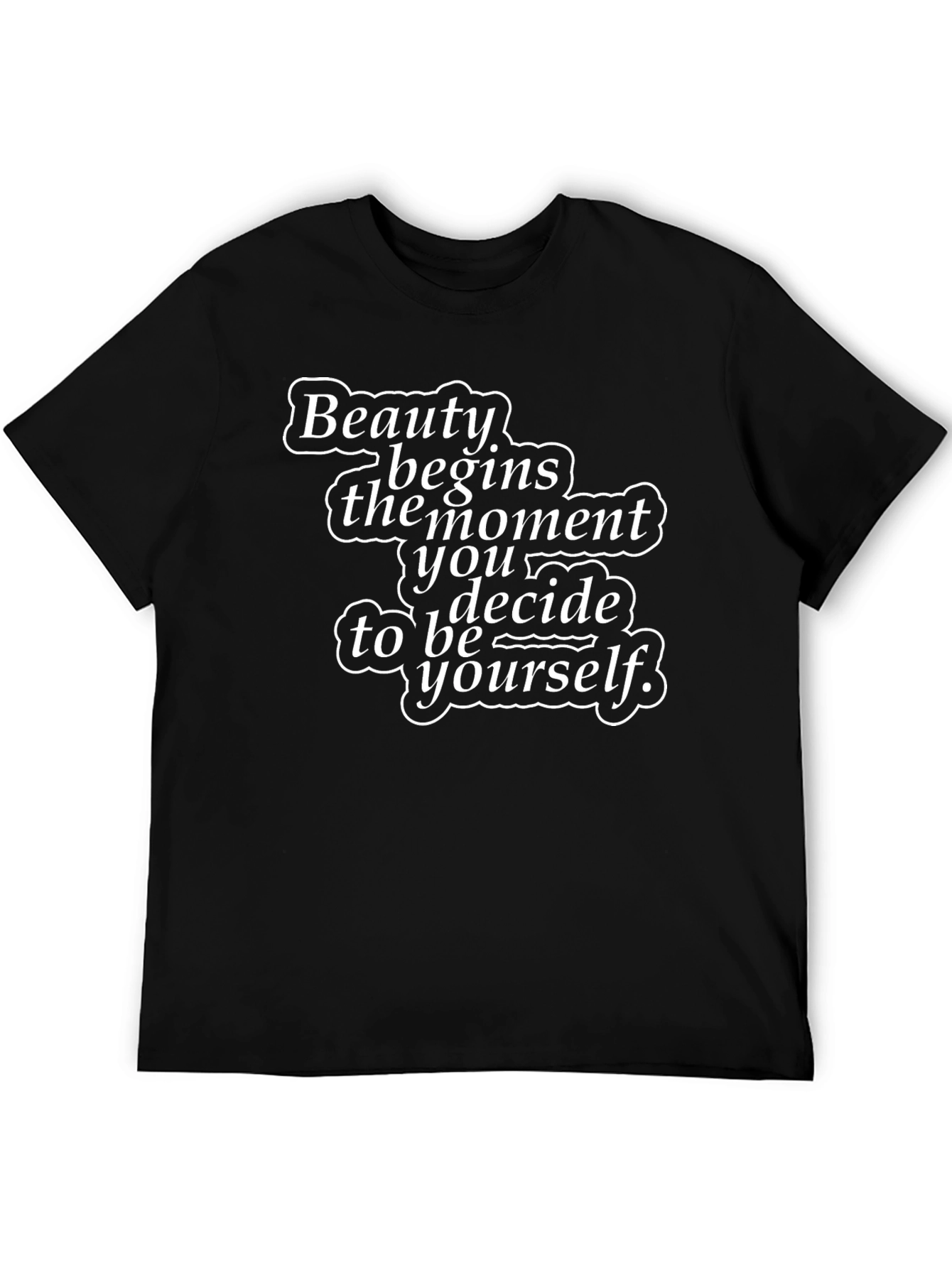 Black Beauty Begins Graphic Tee - Black Unisex T-Shirt view 5