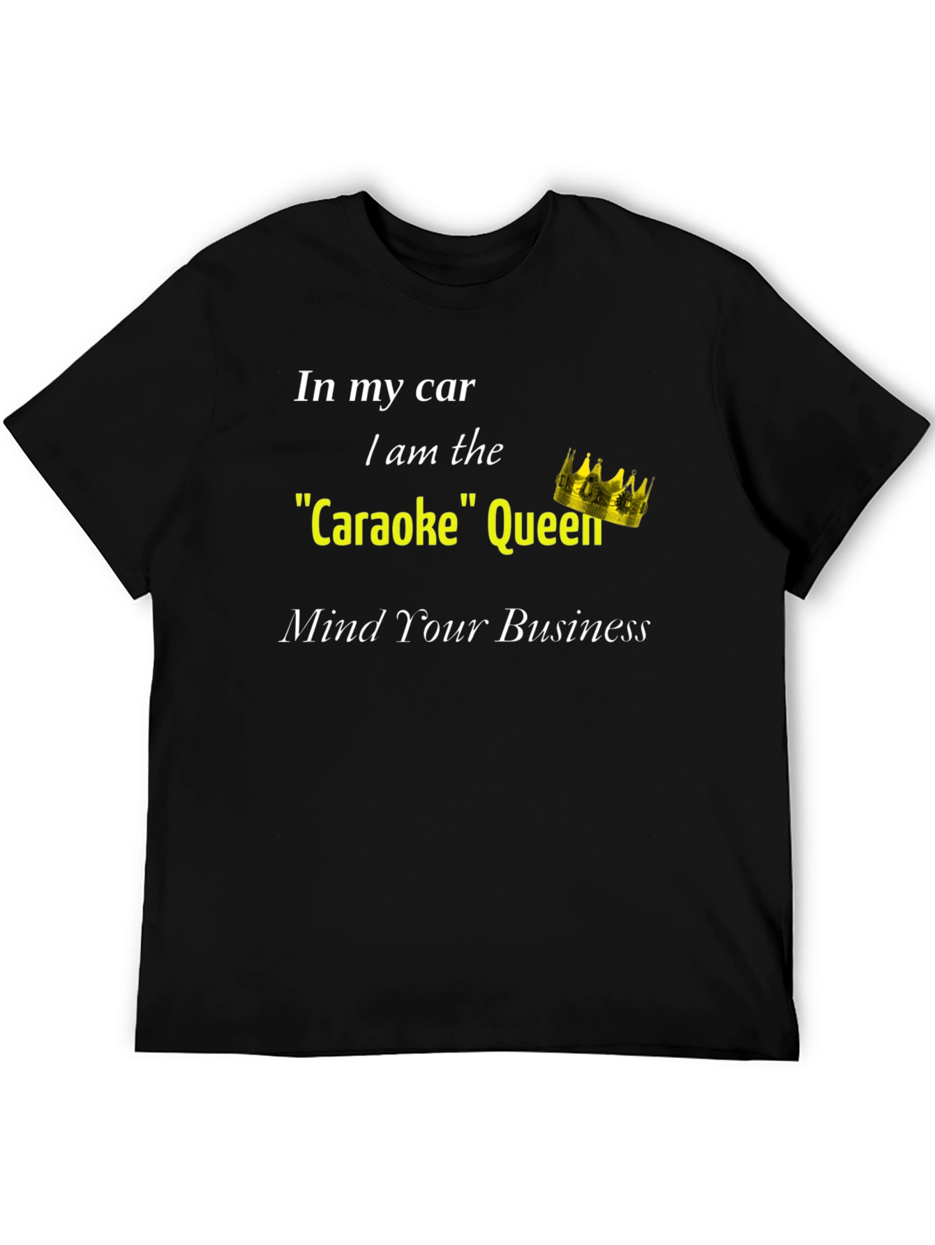Black Karaoke Queen Graphic T-Shirt view 5