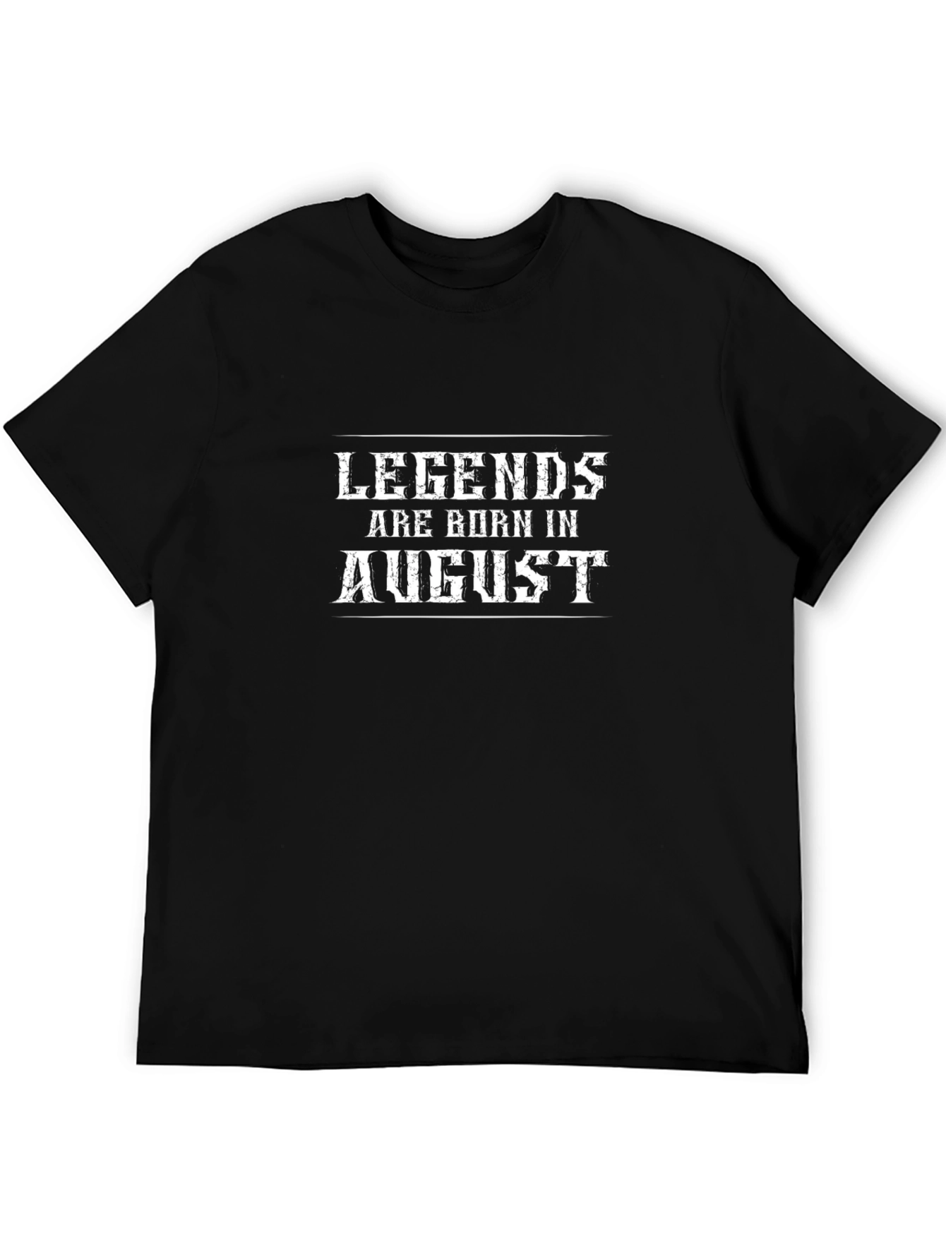 Black Legends Are Born In August T-Shirt - Black view 5