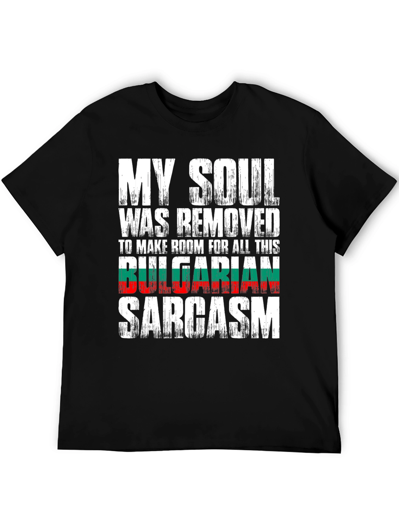 Black Funny Bulgarian Sarcasm T-Shirt view 5