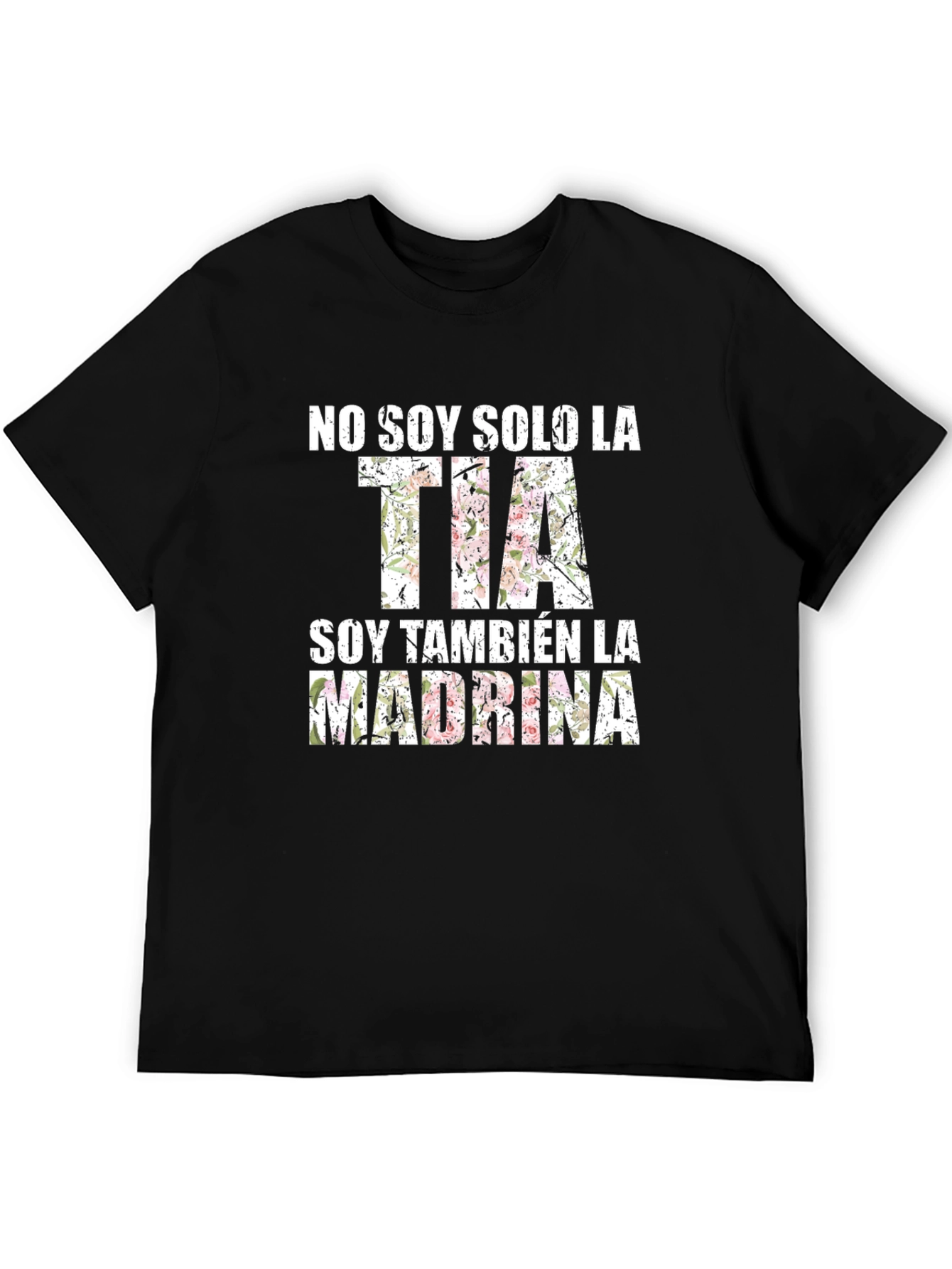 Black No Soy Solo la Tia T-Shirt - Aunt & Godmother Tee view 5