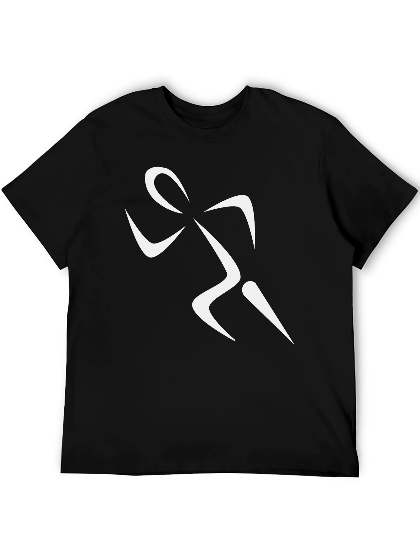 Black Runner Graphic Tee - Black view 5