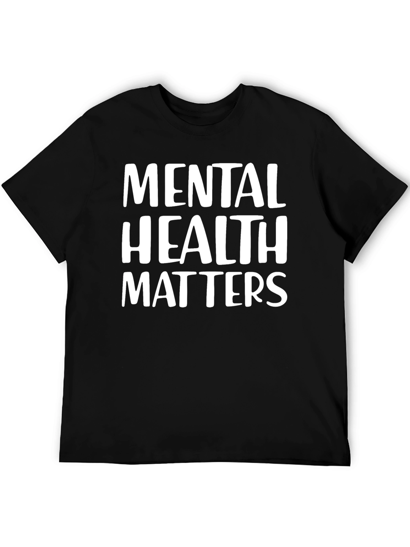 Black Mental Health Matters Black T-Shirt view 5