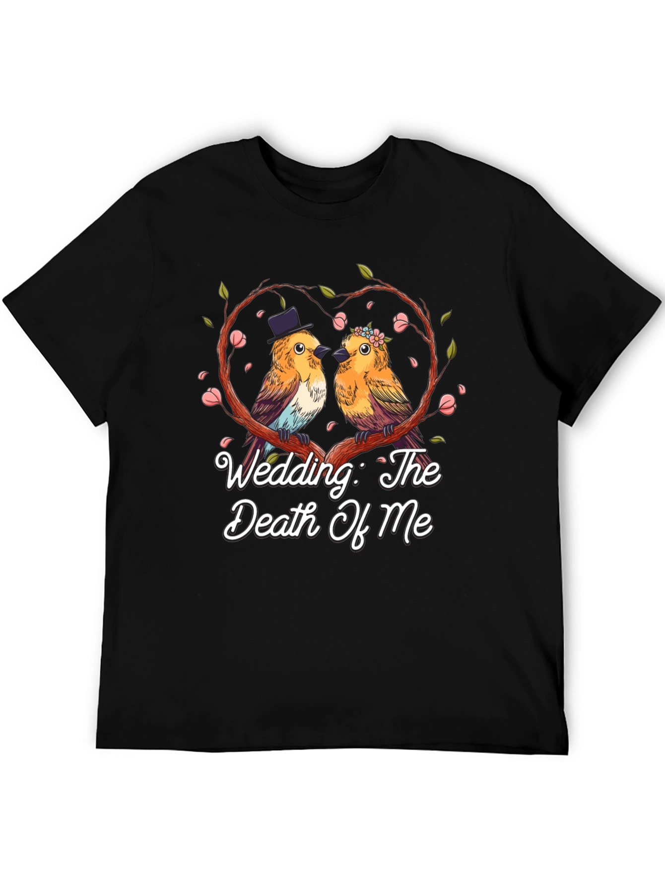 Black Wedding The Death Of Me Bird T-Shirt view 5