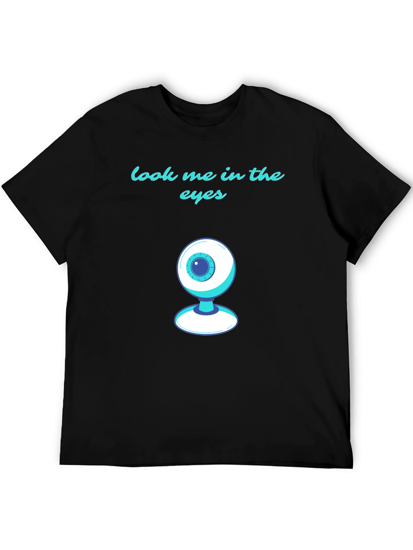 Black Look Me in the Eyes Graphic Tee view 5