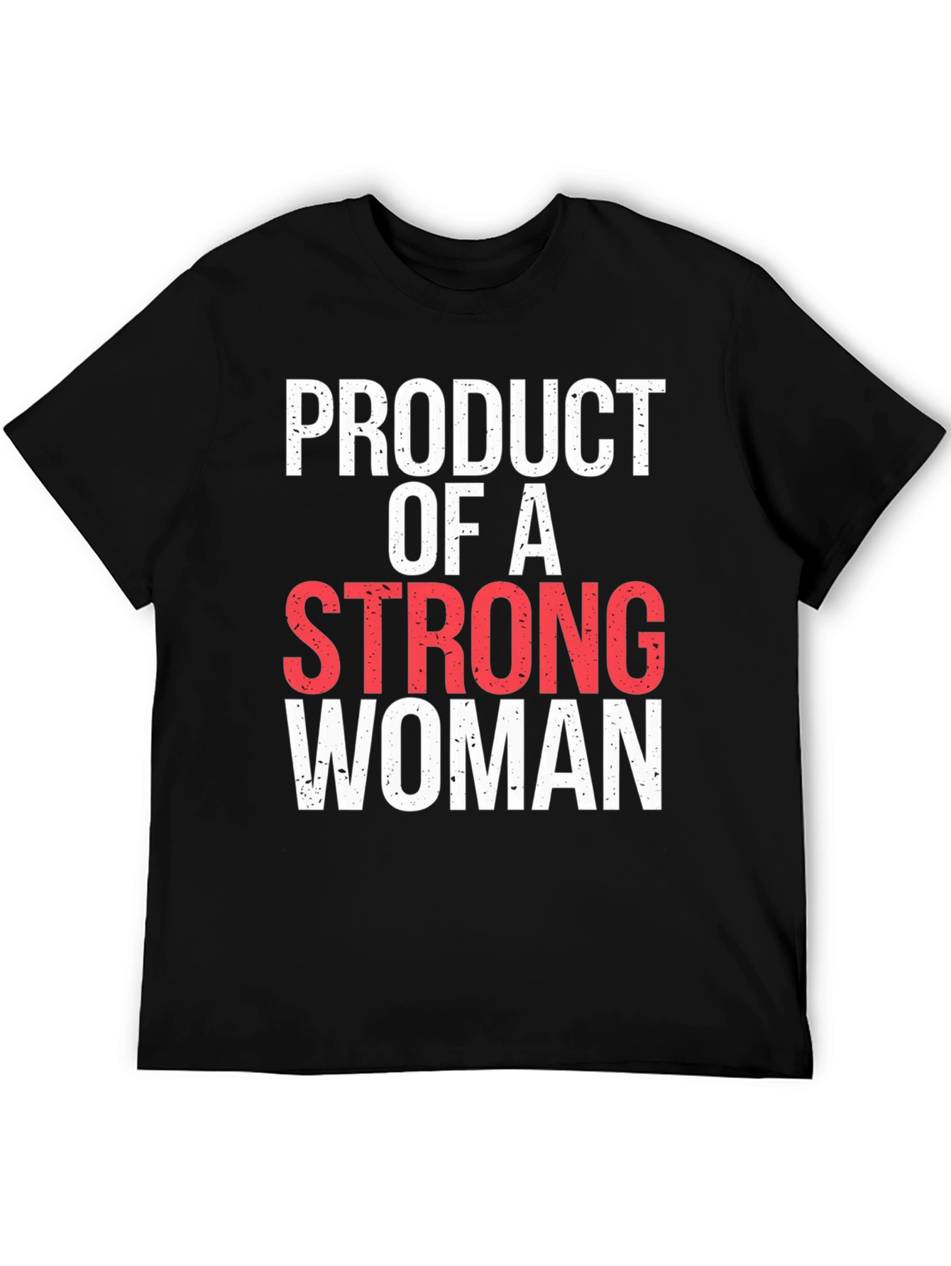 Black Product of A Strong Woman Graphic Tee view 5