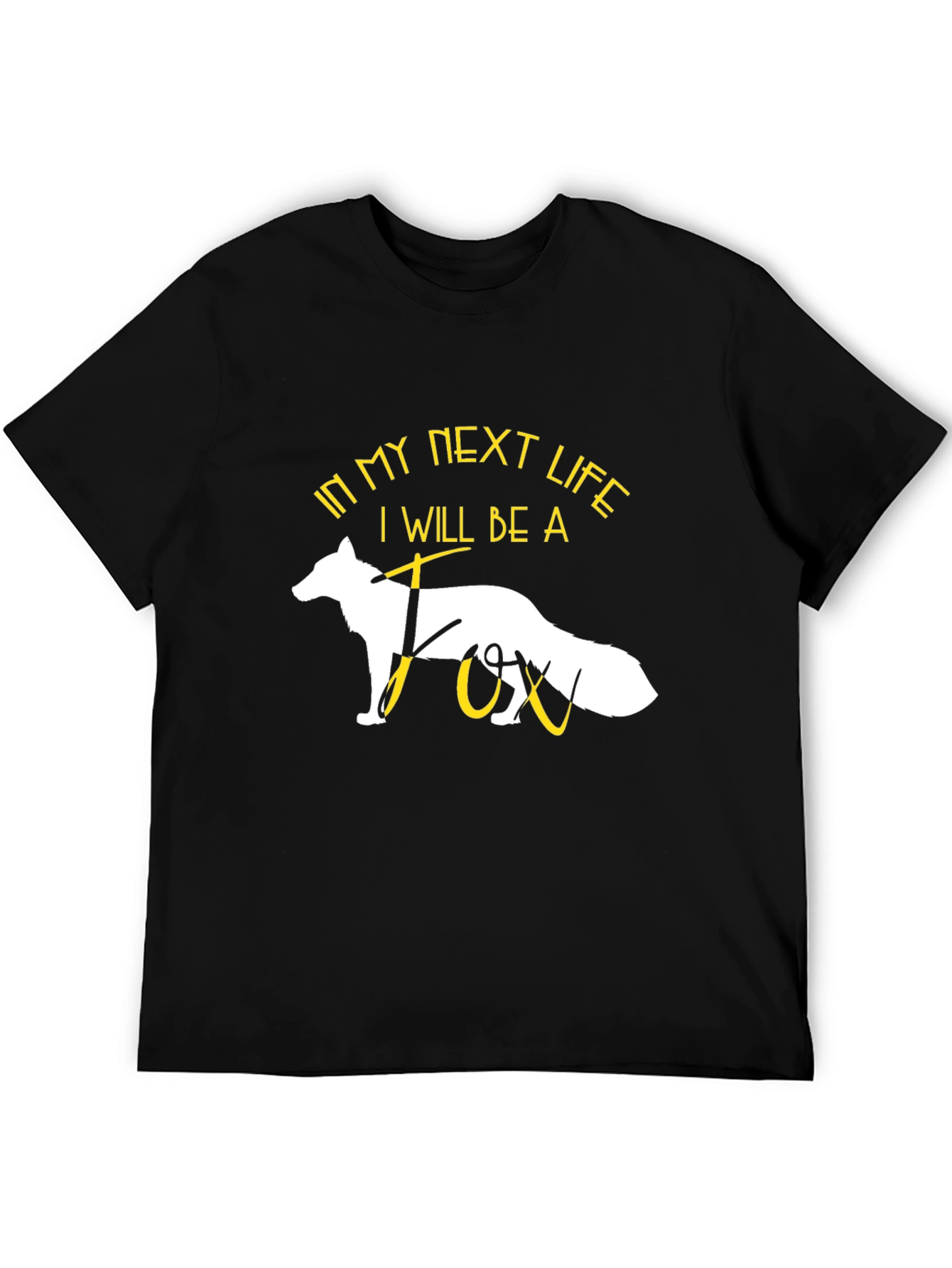 Black In My Next Life Fox T-Shirt view 5