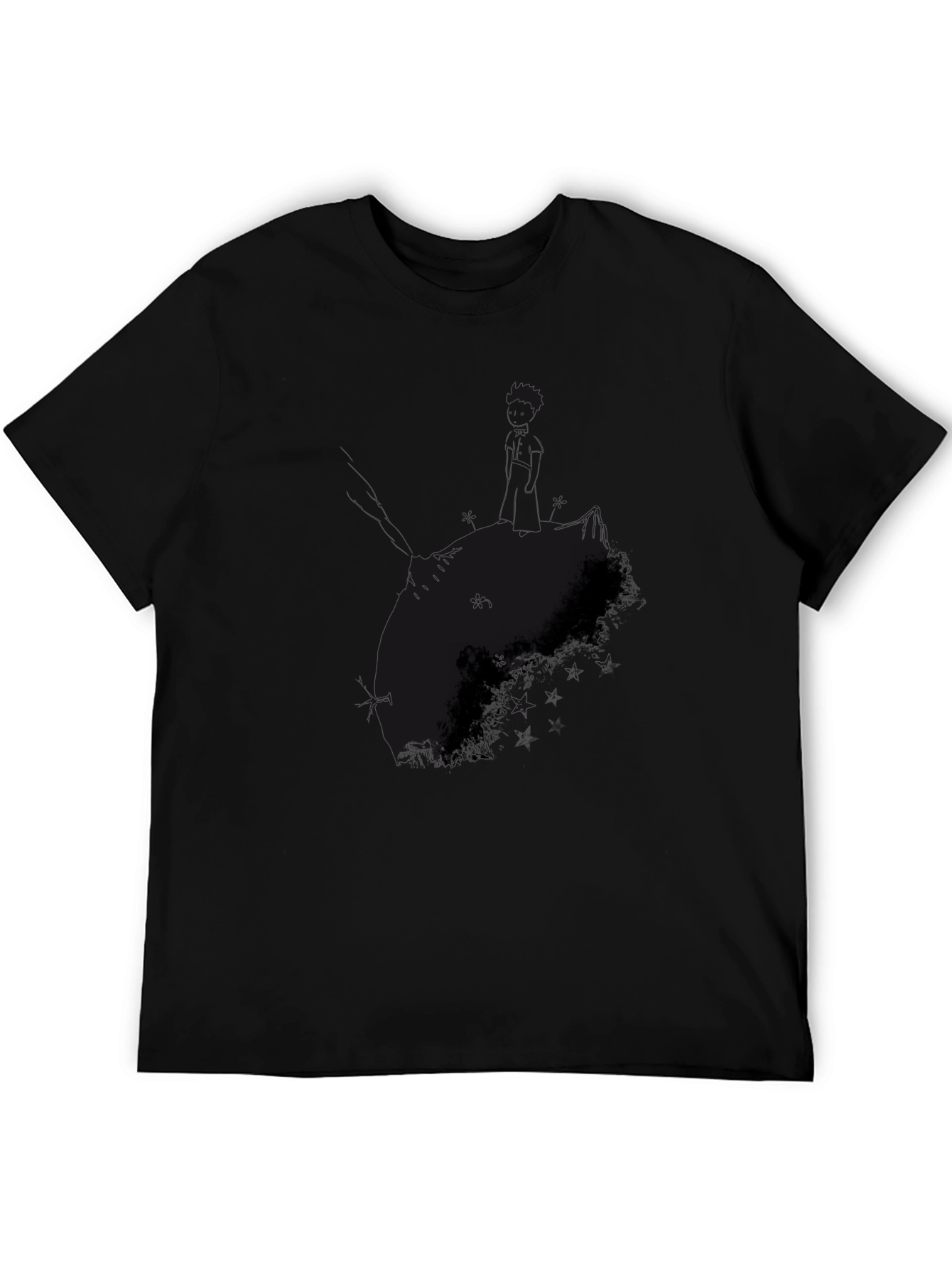 Black Classic Black Crew Neck T-Shirt view 5