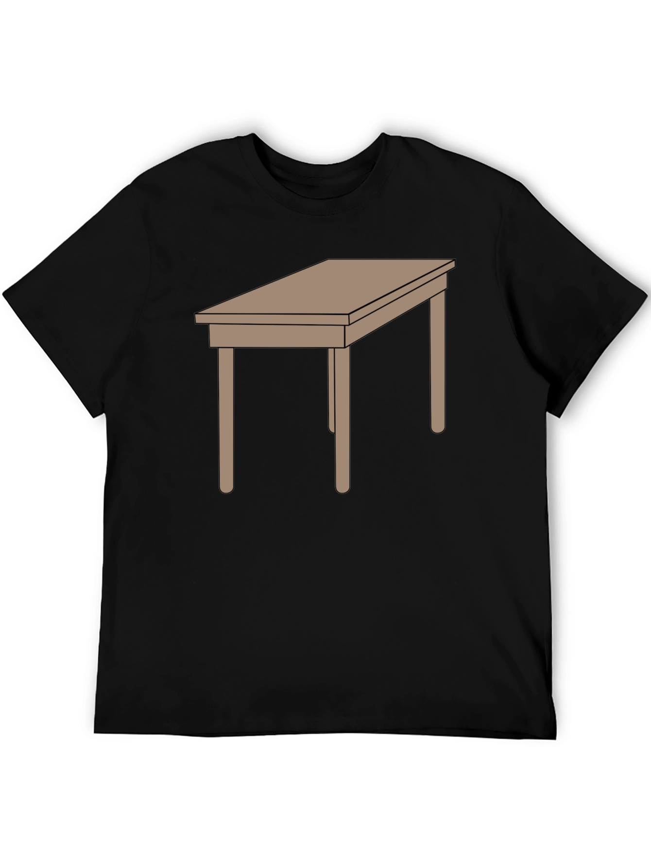 Black Table Graphic Tee - Stylish Comfort, Unique Design view 5