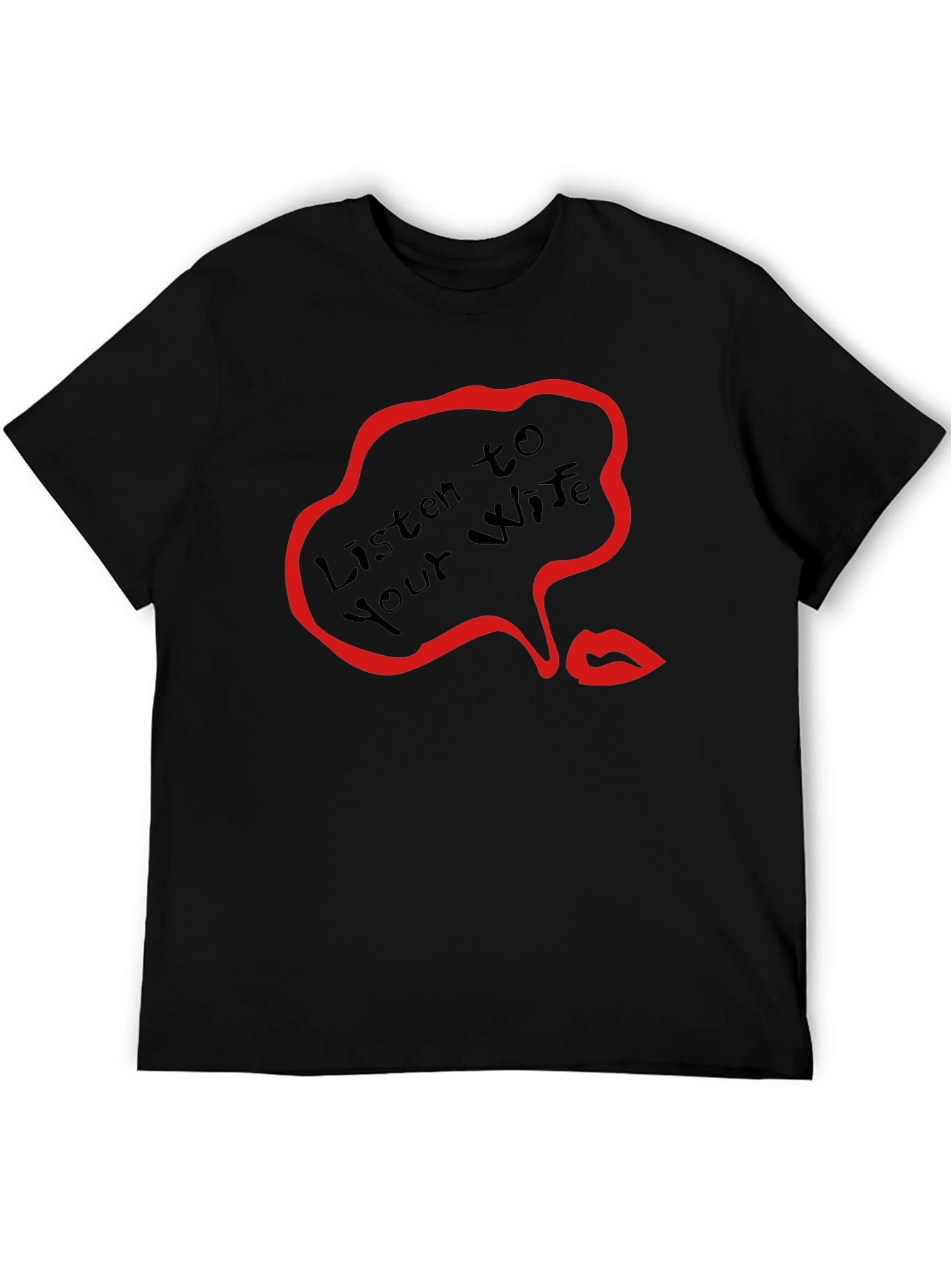 Black Listen to Your Wife Graphic Tee view 5