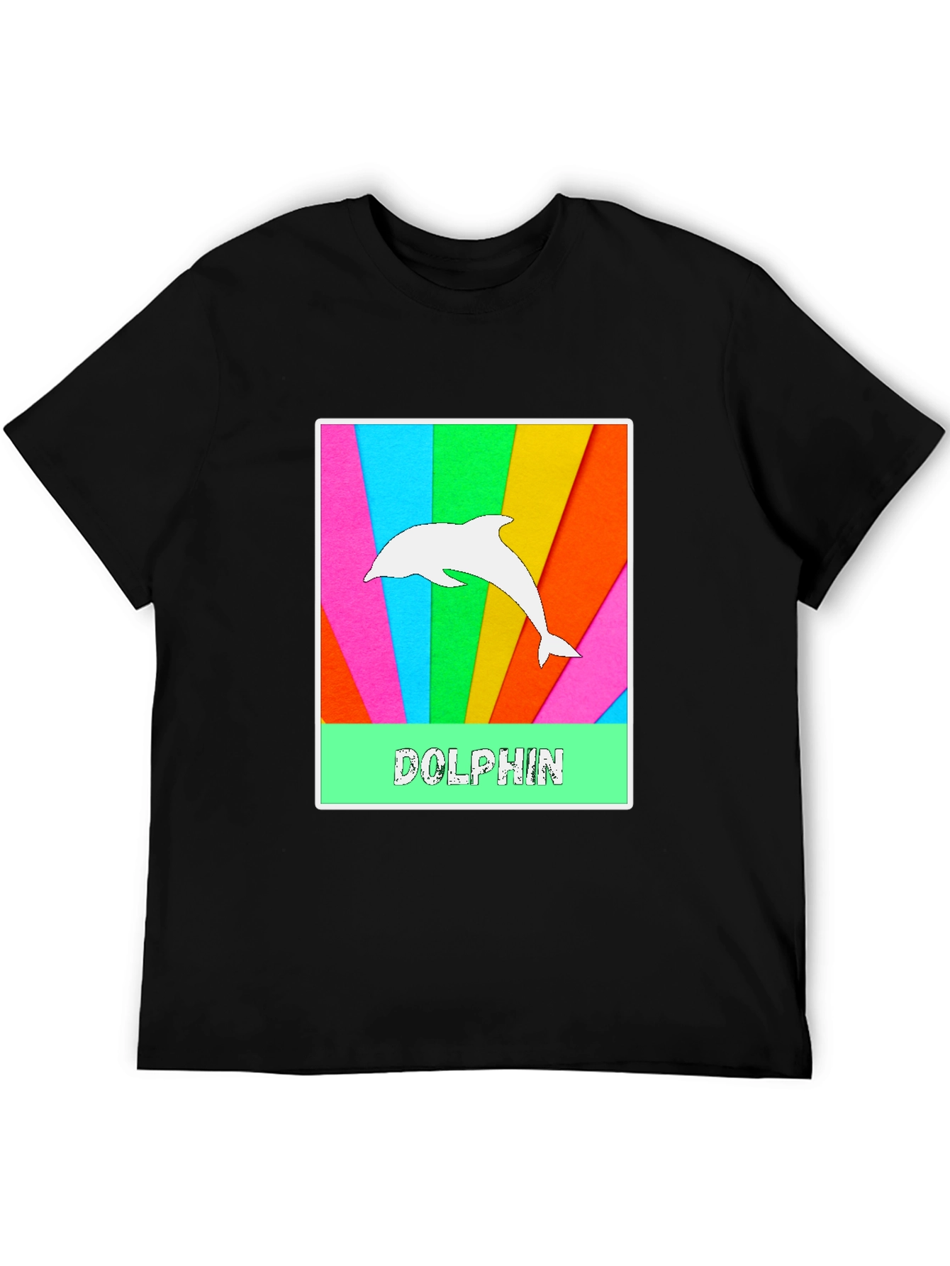 Black Dolphin Graphic Tee - Colorful & Fun view 5