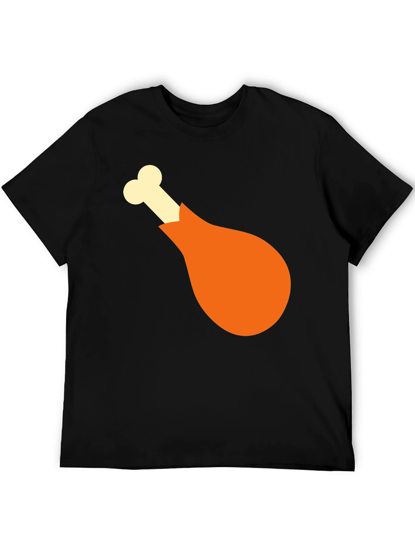 Black Funny Turkey Leg Graphic T-Shirt - Thanksgiving Tee view 5