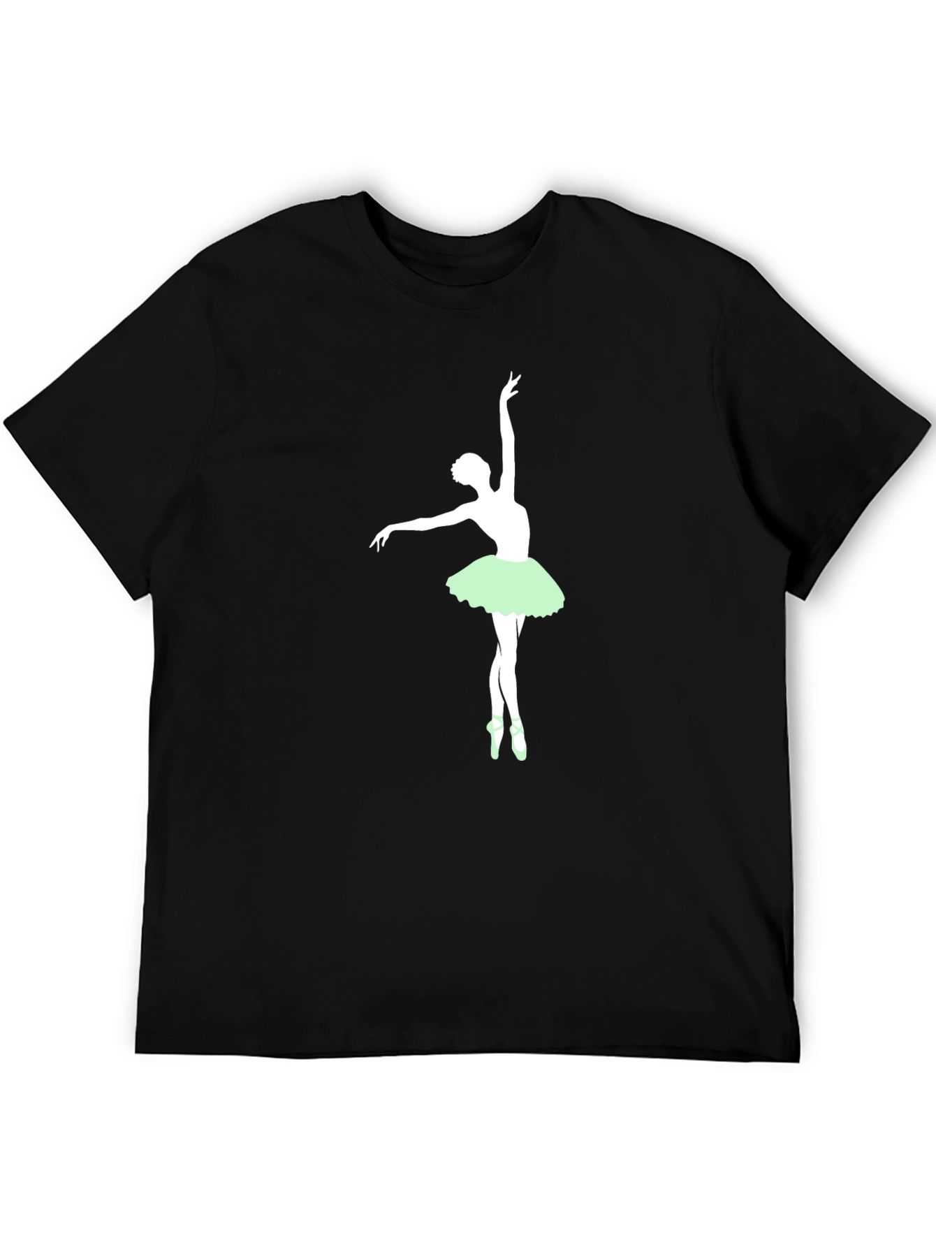 Black Ballerina Graphic Black T-Shirt view 5