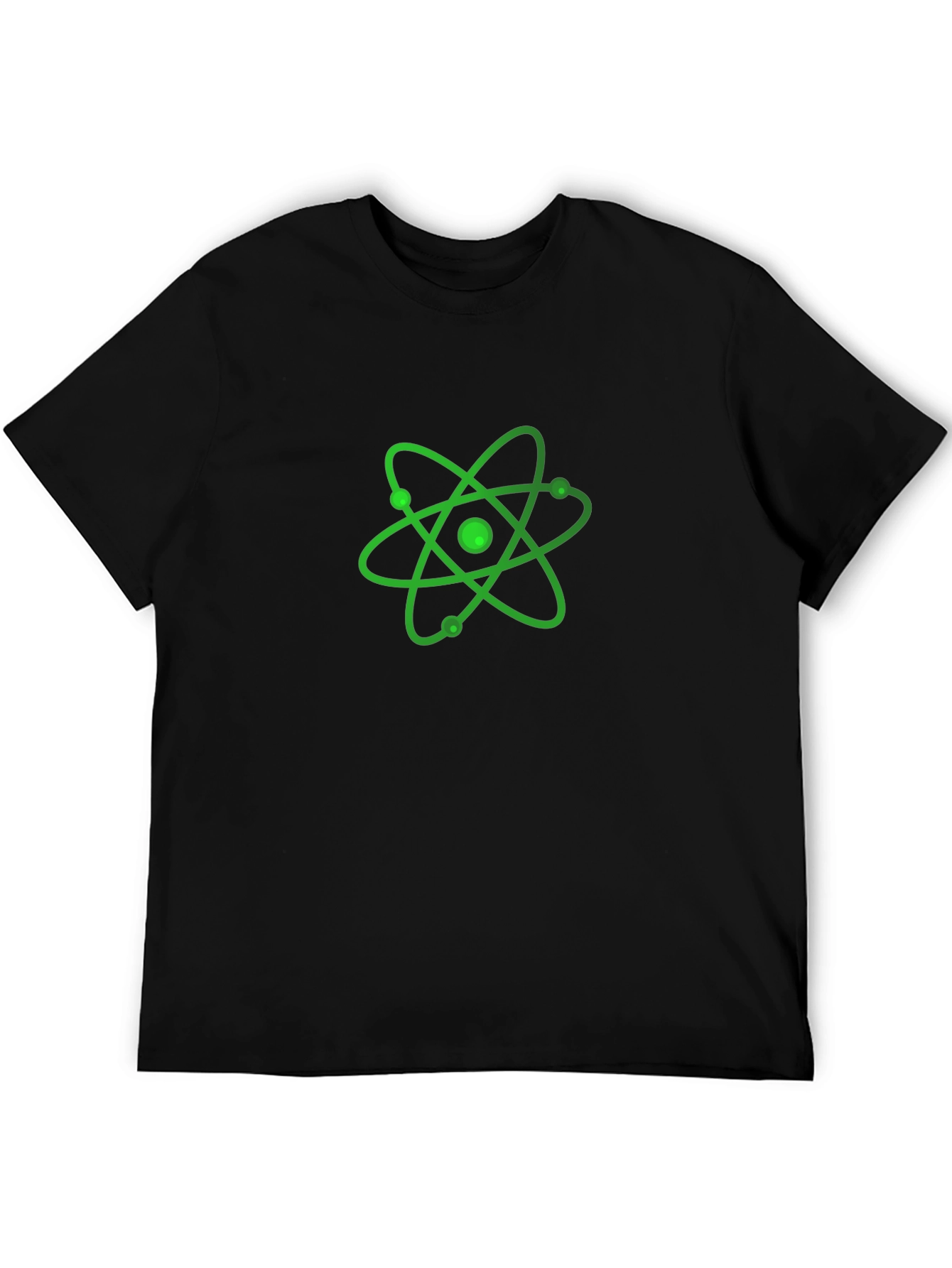 Black Atom Graphic Black T-Shirt view 5