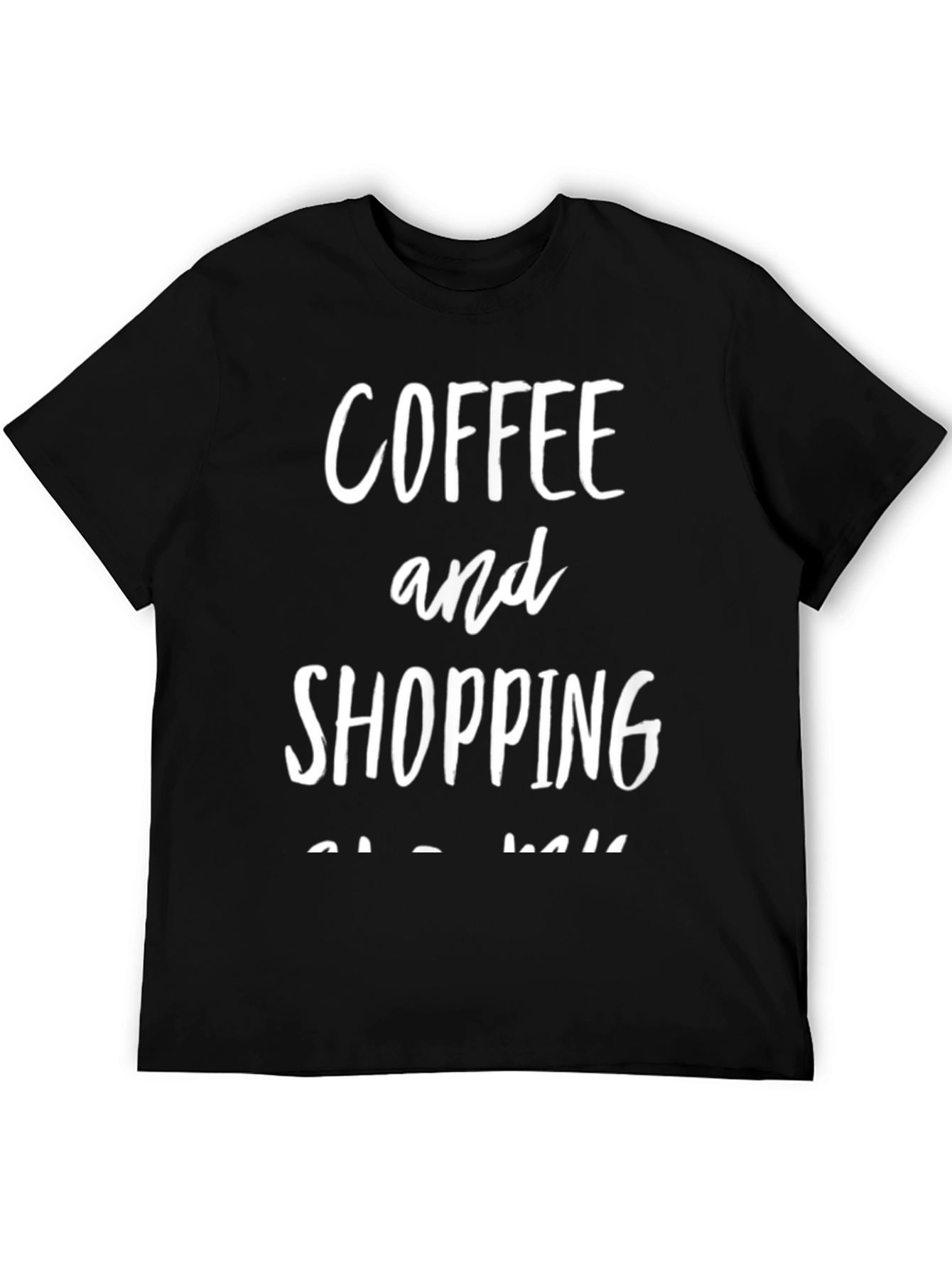 Black Coffee and Shopping T-Shirt view 5