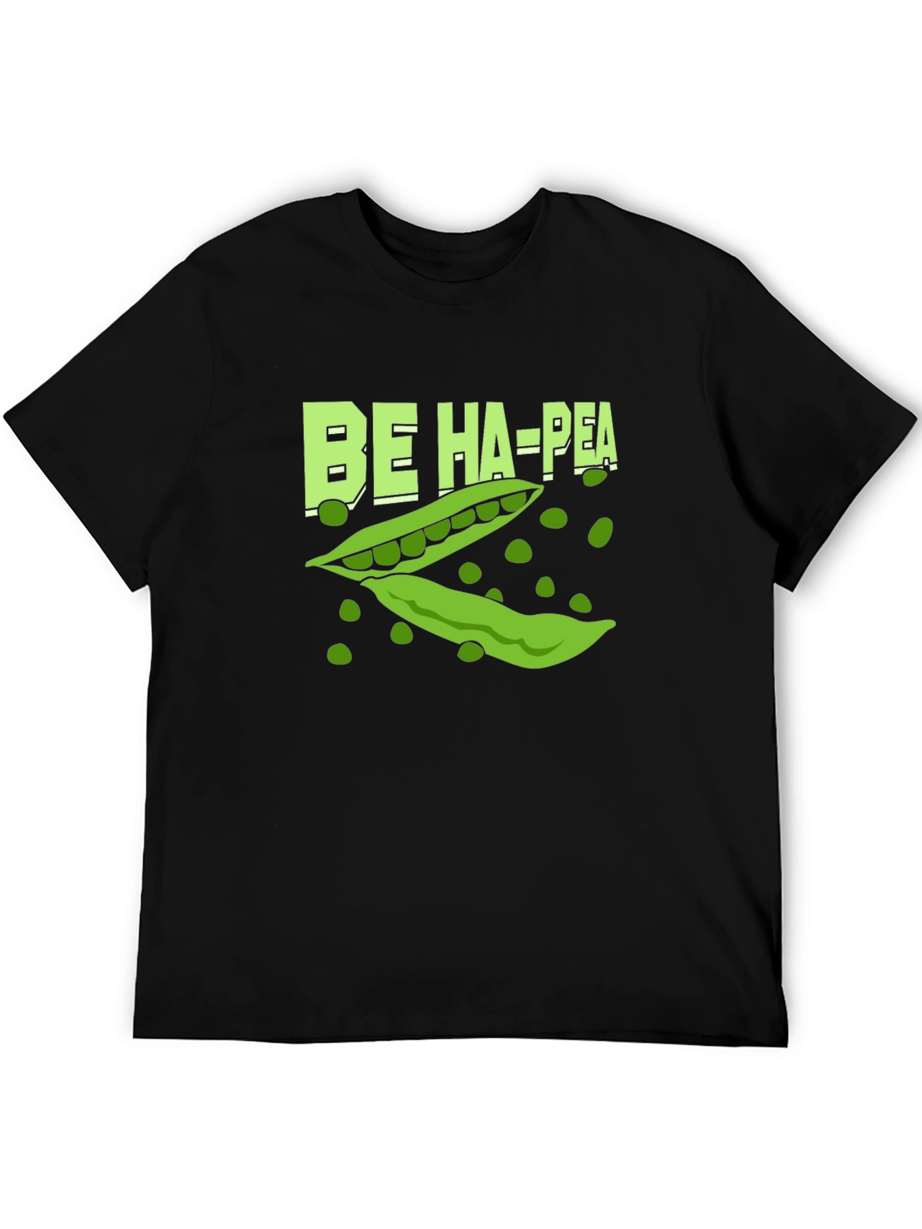 Black Be Ha-Pea T-Shirt - Black view 5