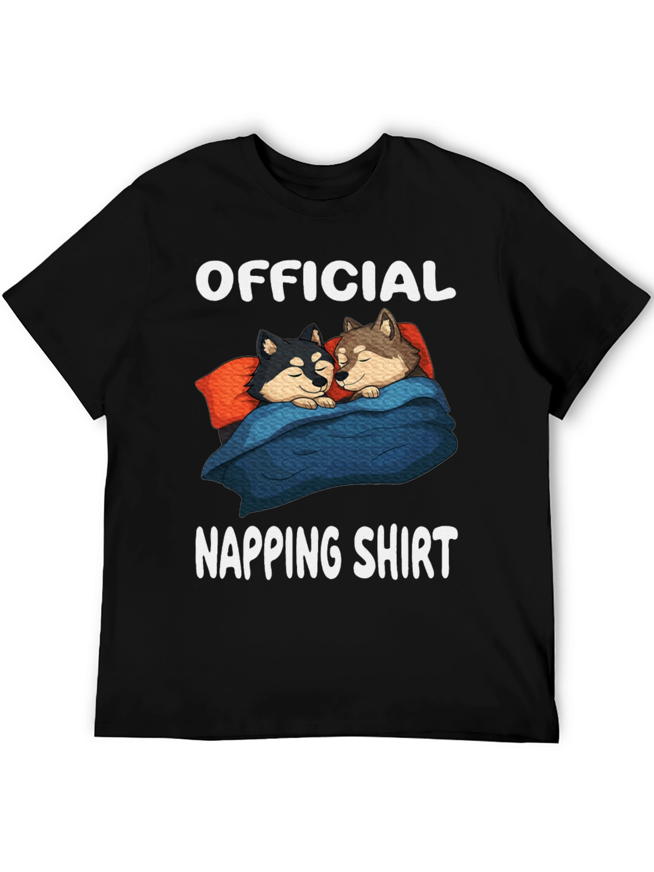 Black Official Napping Shirt - Sleeping Dogs Graphic Tee view 5