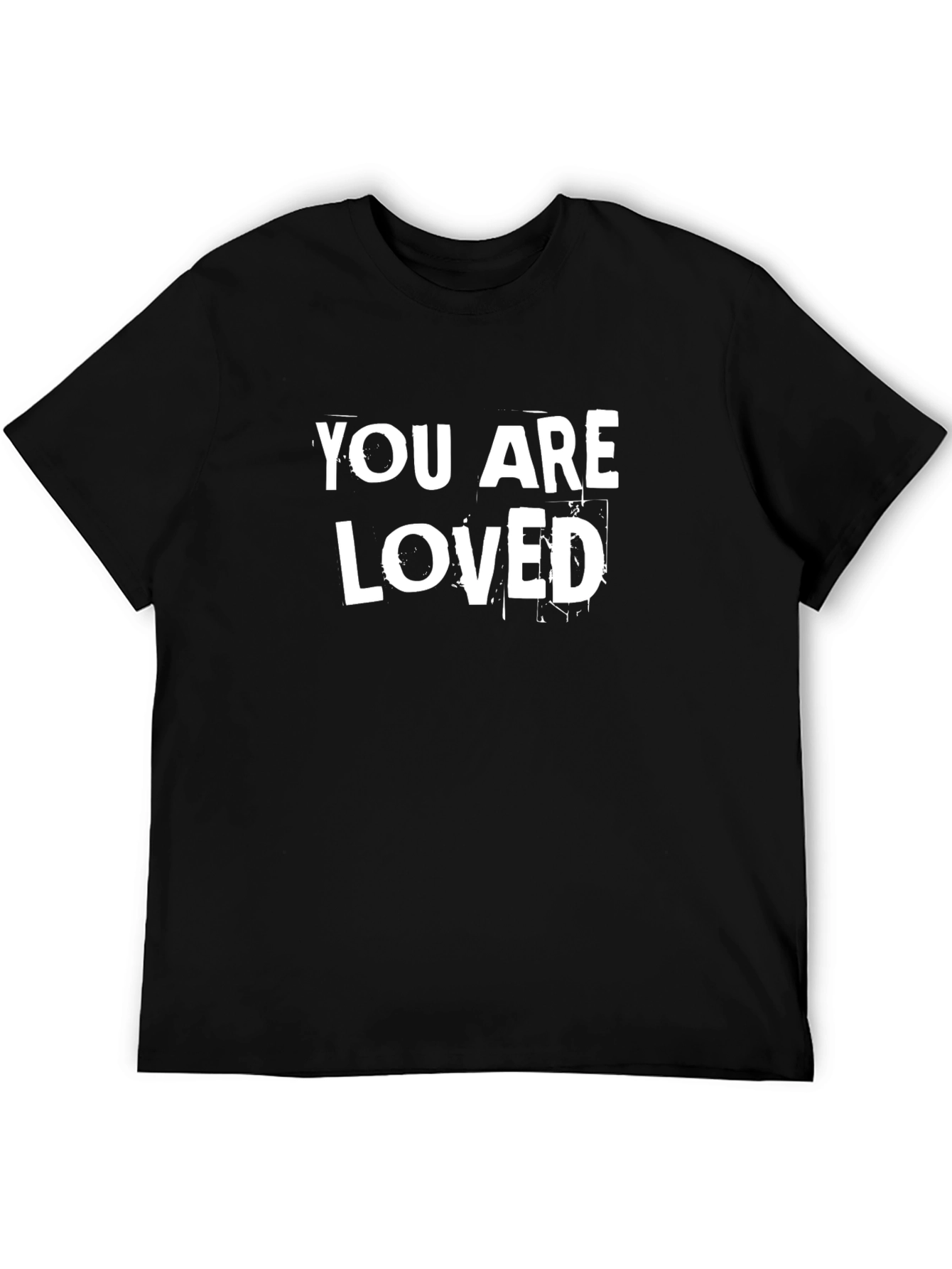 Black You Are Loved Graphic Tee - Soft Cotton Blend Shirt view 5