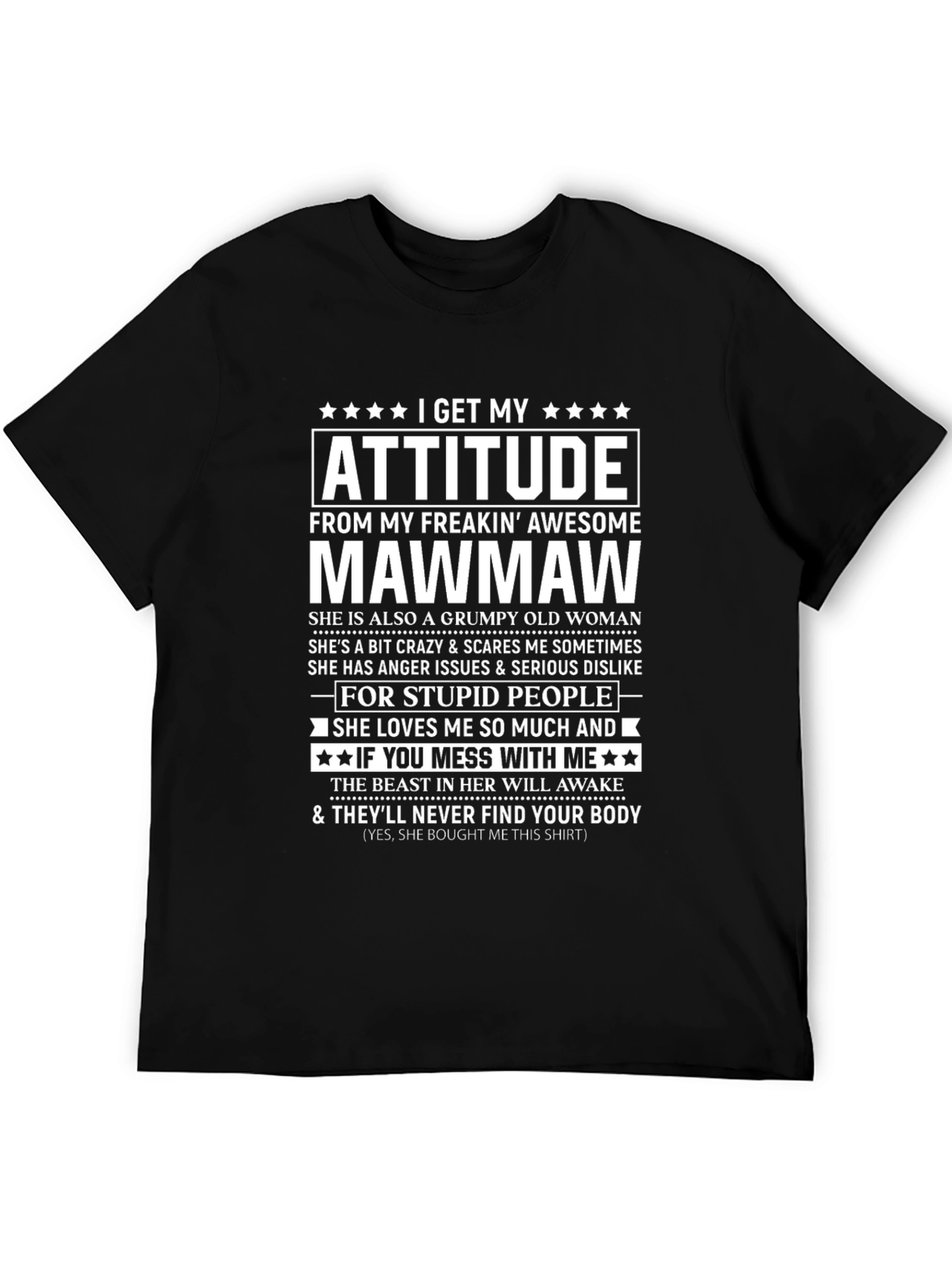 Attitude Mawmaw Graphic T-Shirt - 5