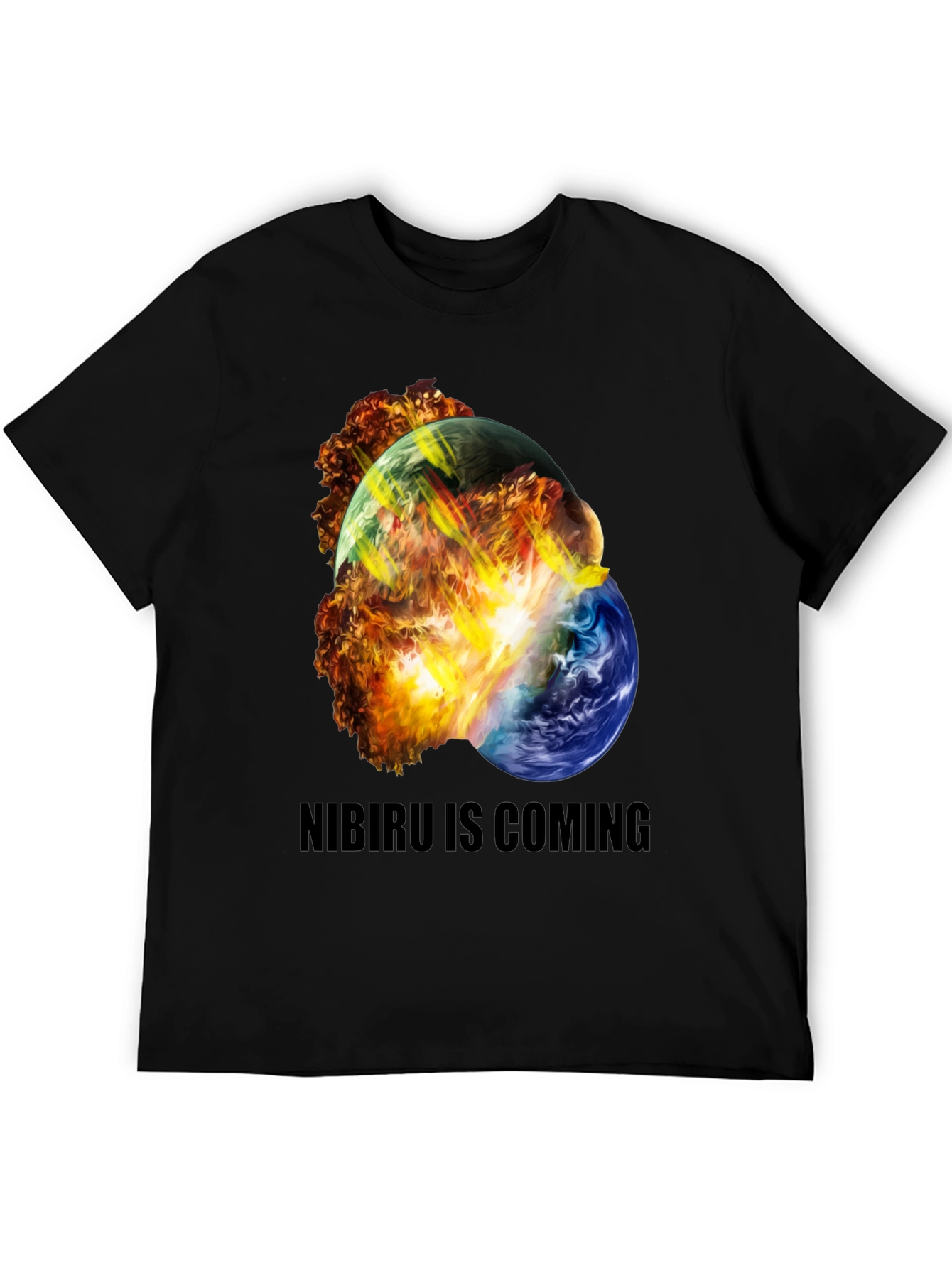 Black Nibiru Is Coming Graphic Tee view 5