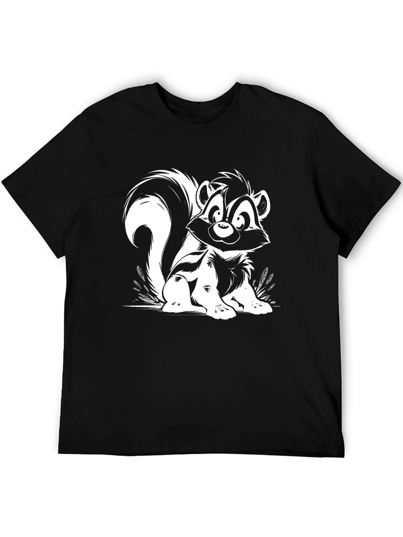 Black Skunk Graphic Tee - Black view 5