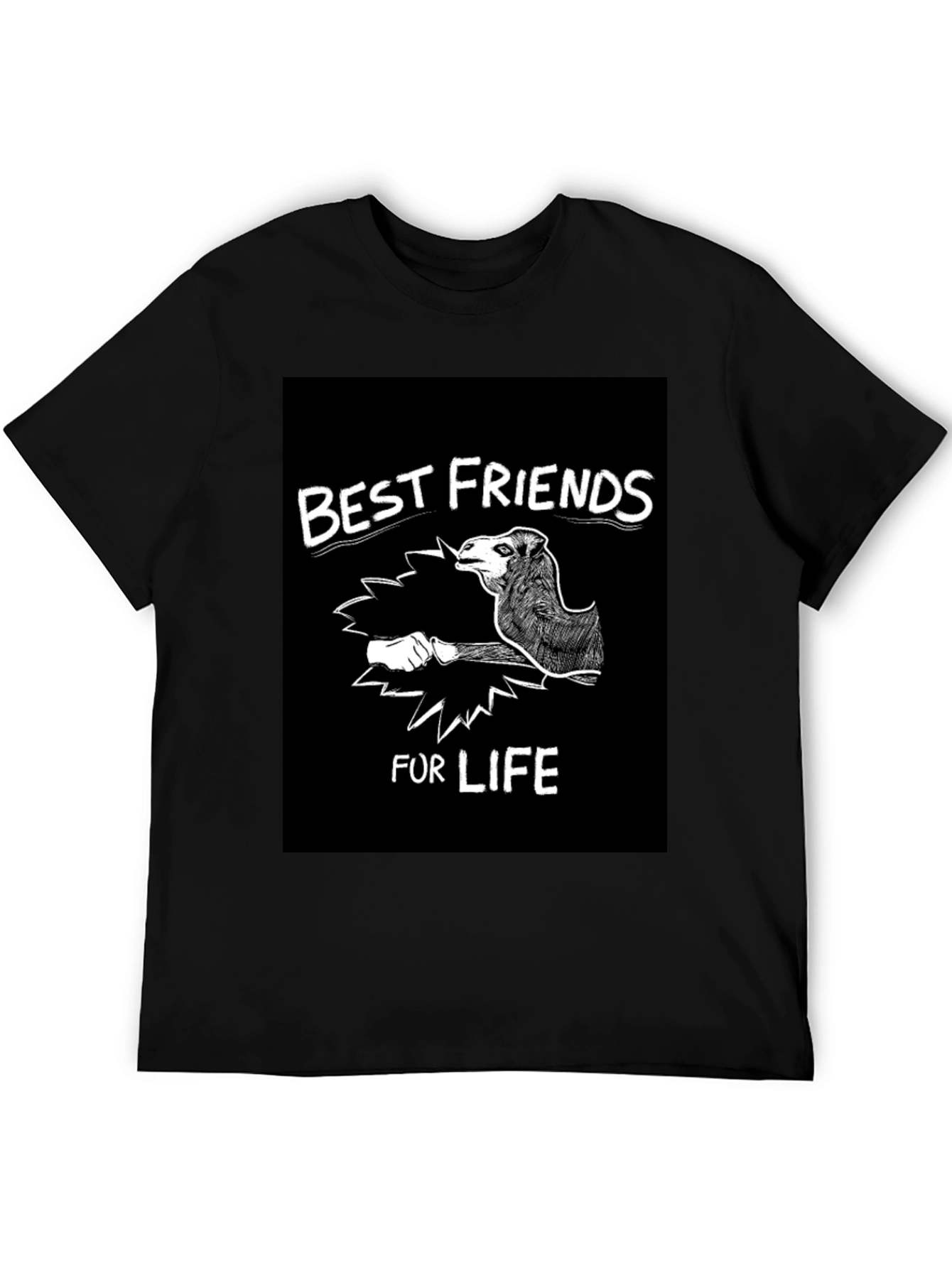 Black Best Friends for Life T-Shirt view 5