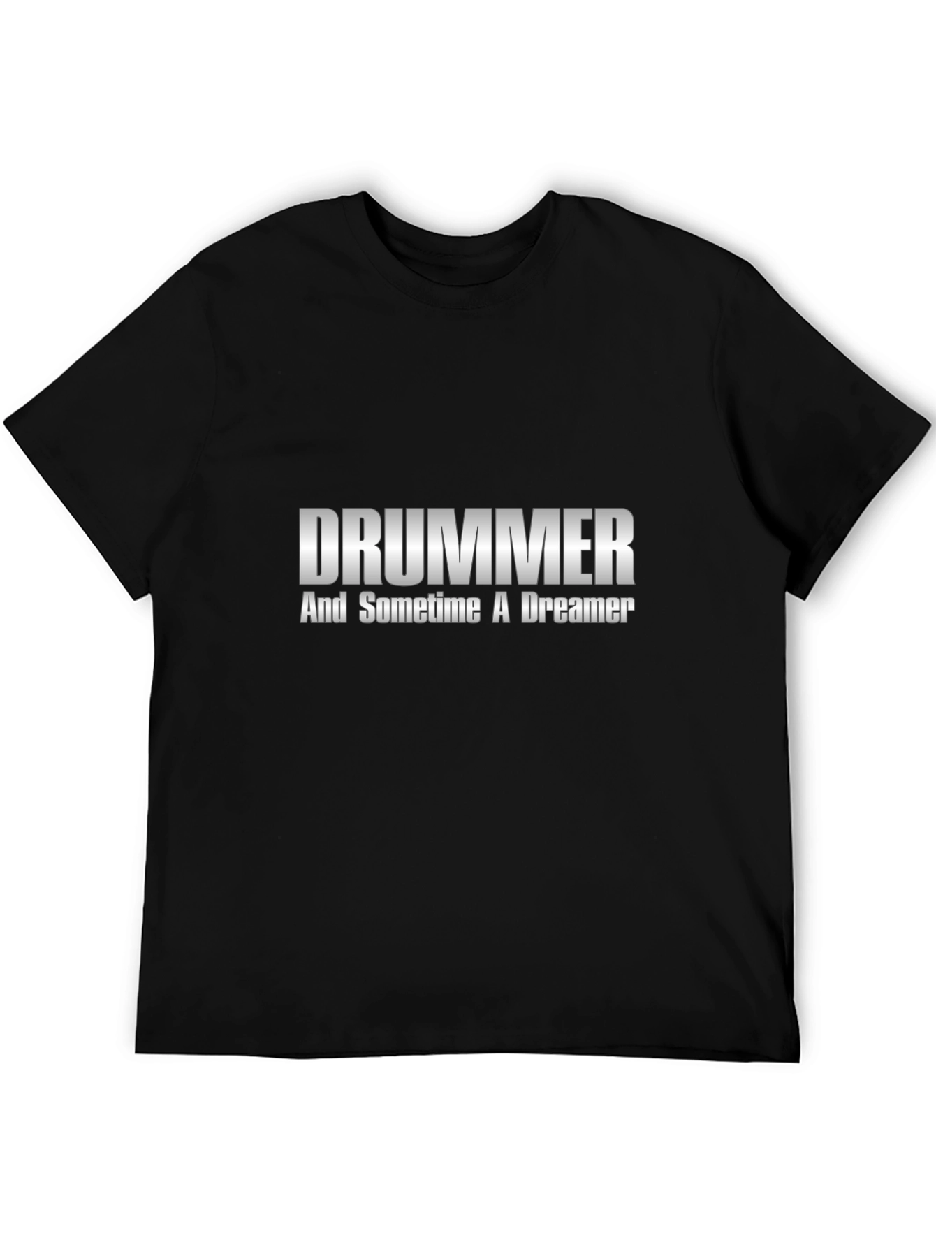 Black Drummer and Dreamer Black T-Shirt view 5