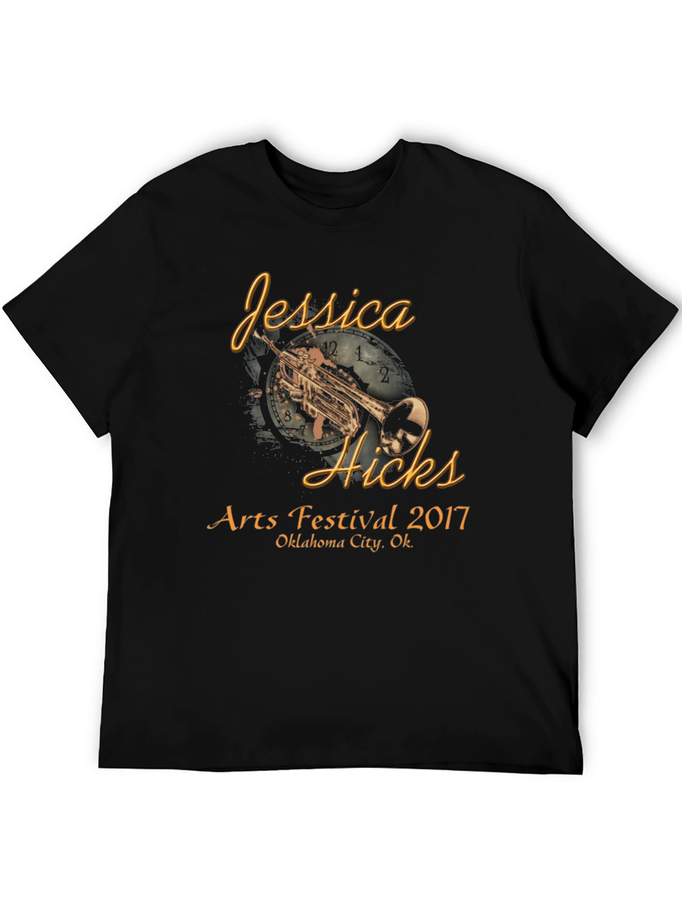 Black Jessica Hicks Arts Festival 2017 Black T-Shirt view 5