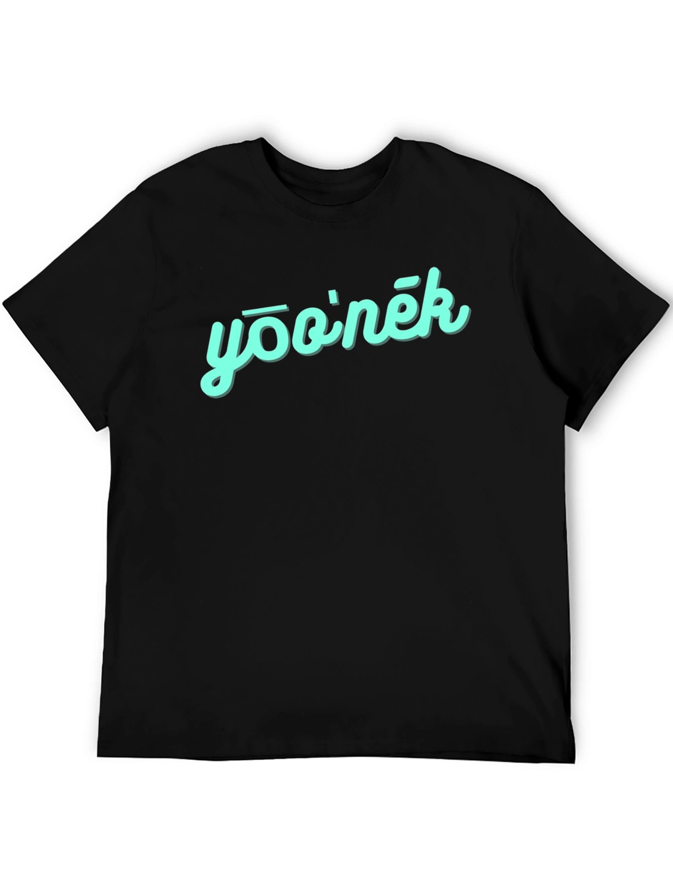 Black Yooinek Graphic Tee - Soft Cotton Blend view 5